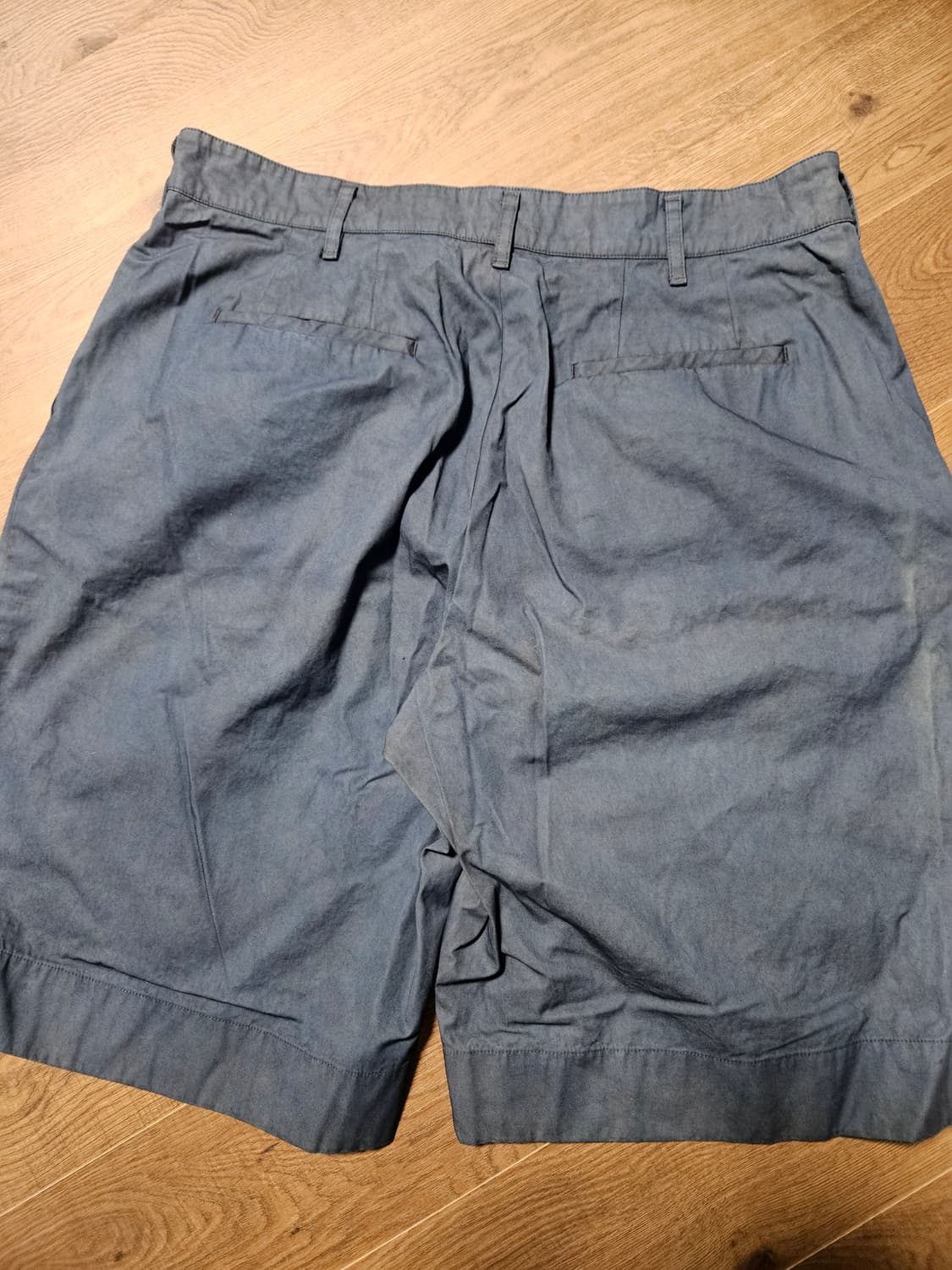 가지록 인디고 머드다잉 쇼츠 상품이미지2