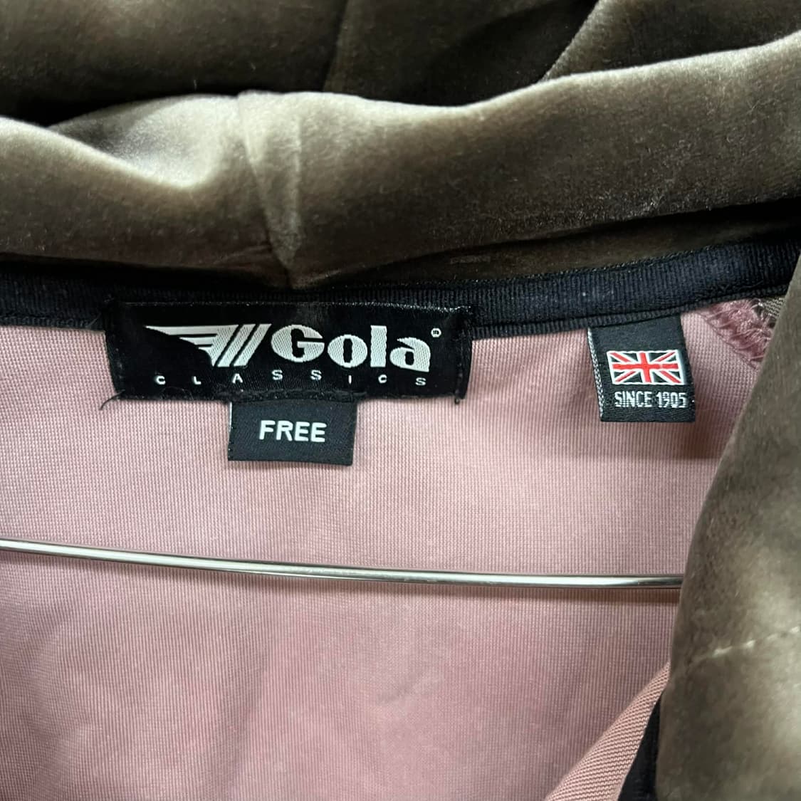 Gola 골라 벨루어 벨벳 크롭 후드집업 져지(F) 상품이미지7