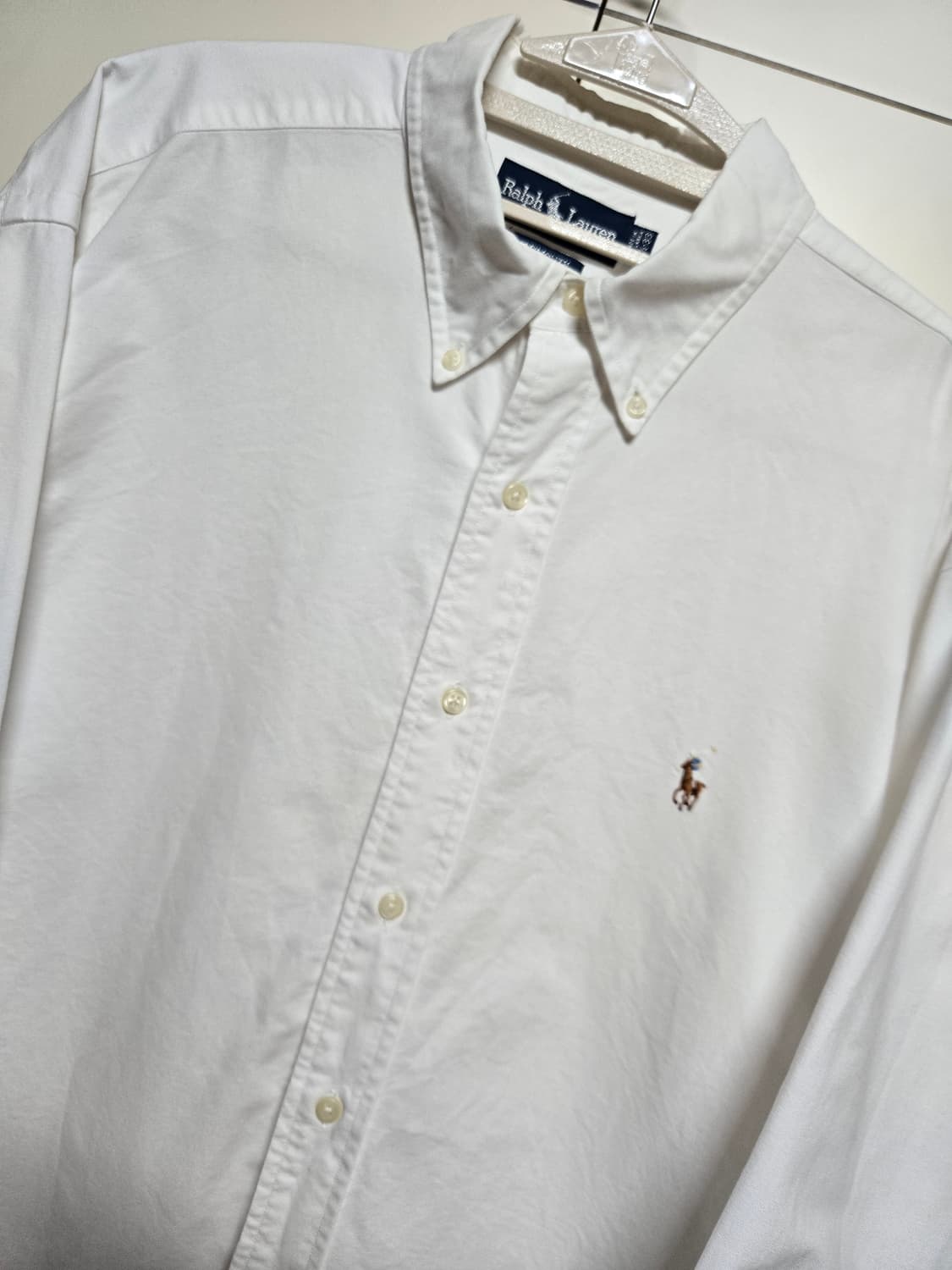 폴로 랄프로렌 오버핏 화이트 옥스포드 셔츠 상품이미지2