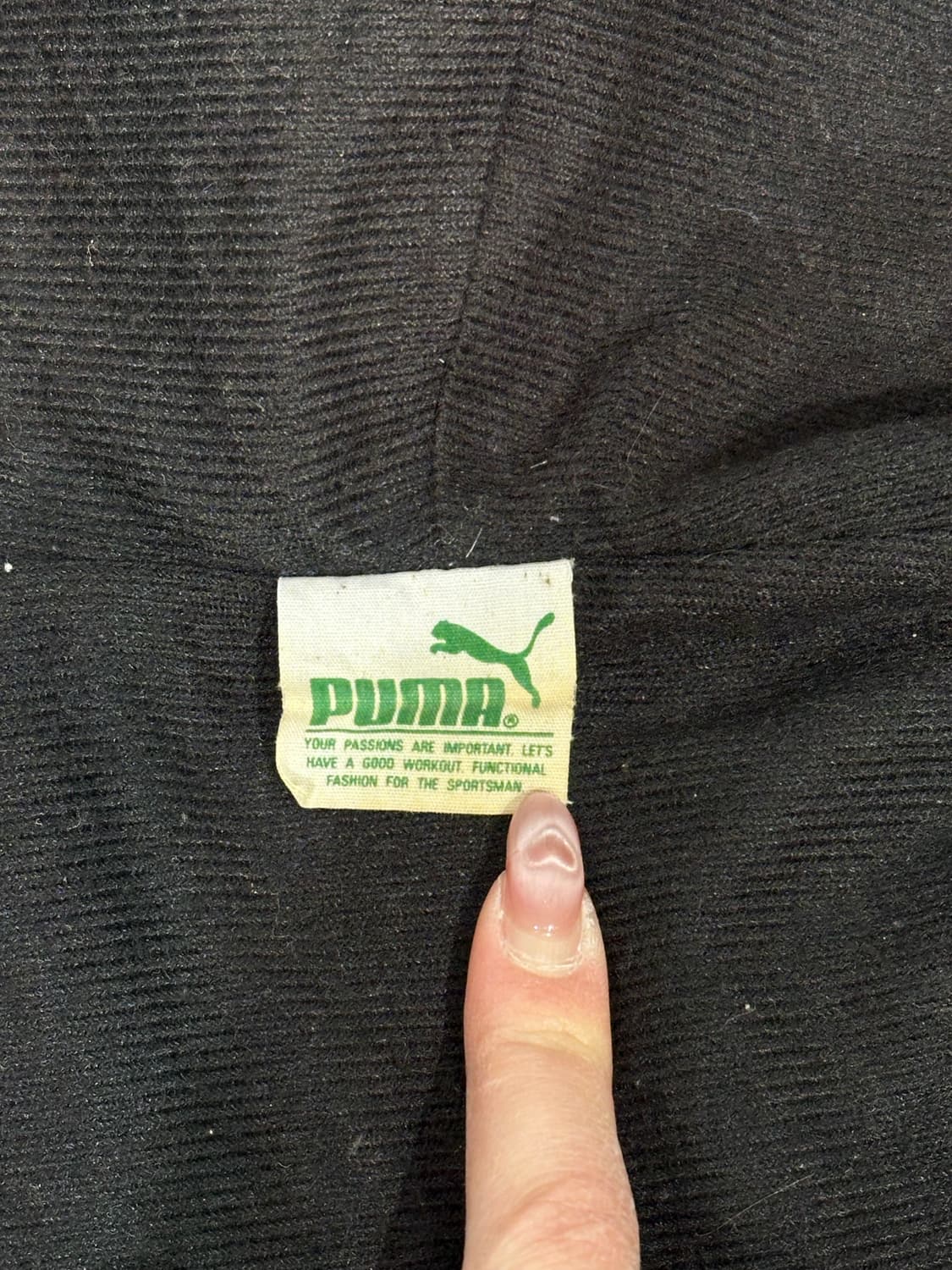 푸마 그린 올드스쿨 빅 로고 블랙 사이드 라인 대대장 트랙 자켓 M 상품이미지7