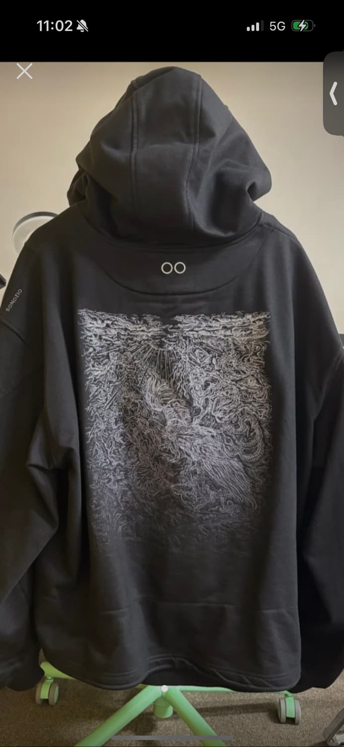 송지오 엠브로이드 후드집업 상품이미지1