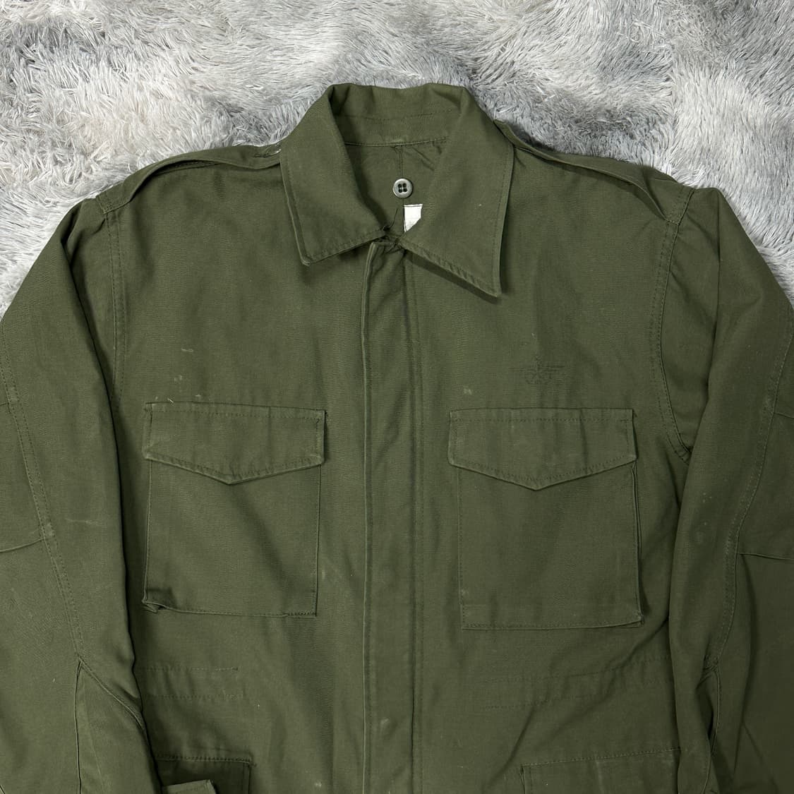 80년대 국군 구형 민무늬 야상 자켓 상품이미지2