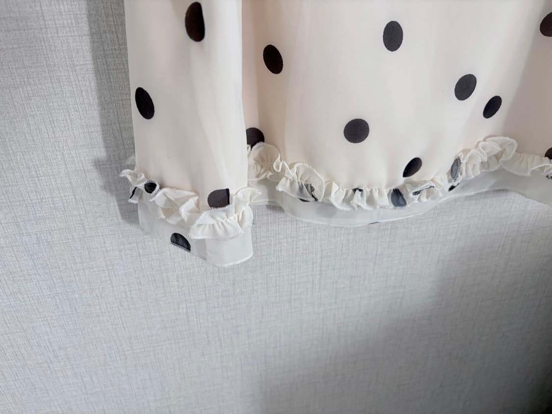 도트 미디 스커트 상품이미지3