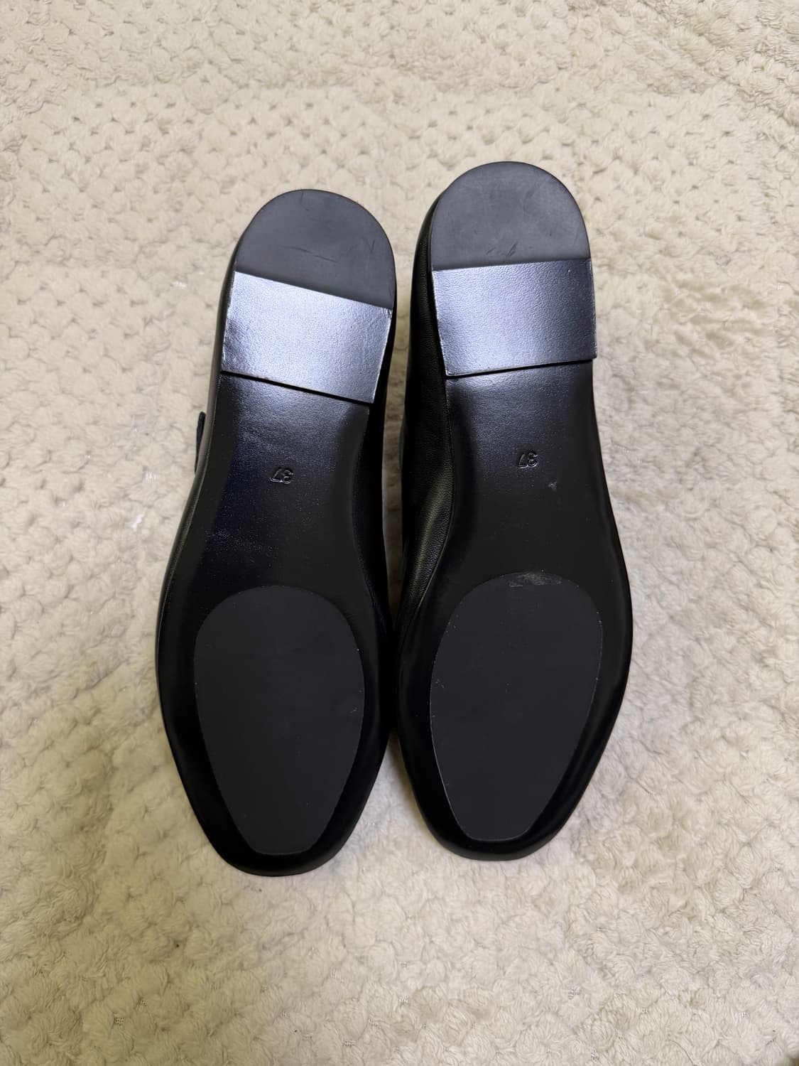 (W) COS 레더 메리 제인 플랫 블랙 상품이미지2