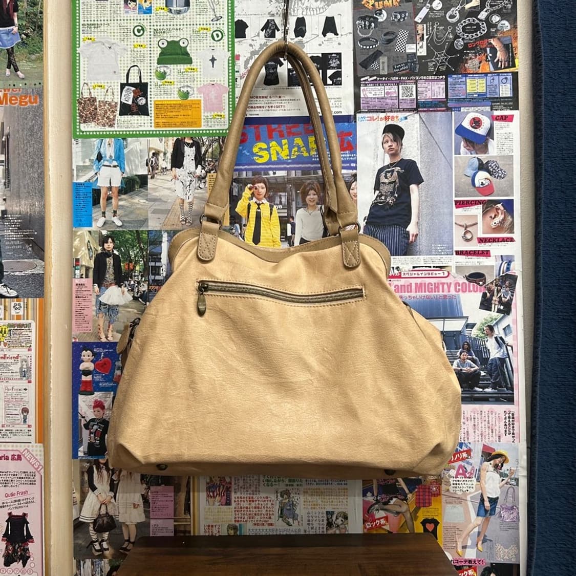 JPN 페이지보이 에코레더 벨 숄더백 상품이미지6