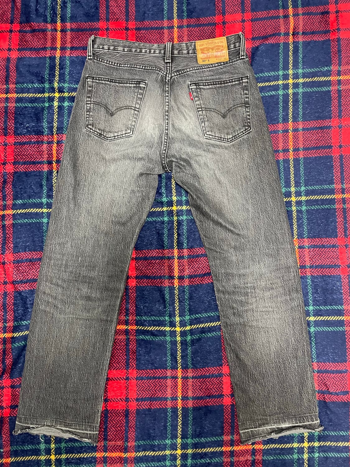 리바이스 501 흑청 워싱진 상품이미지2