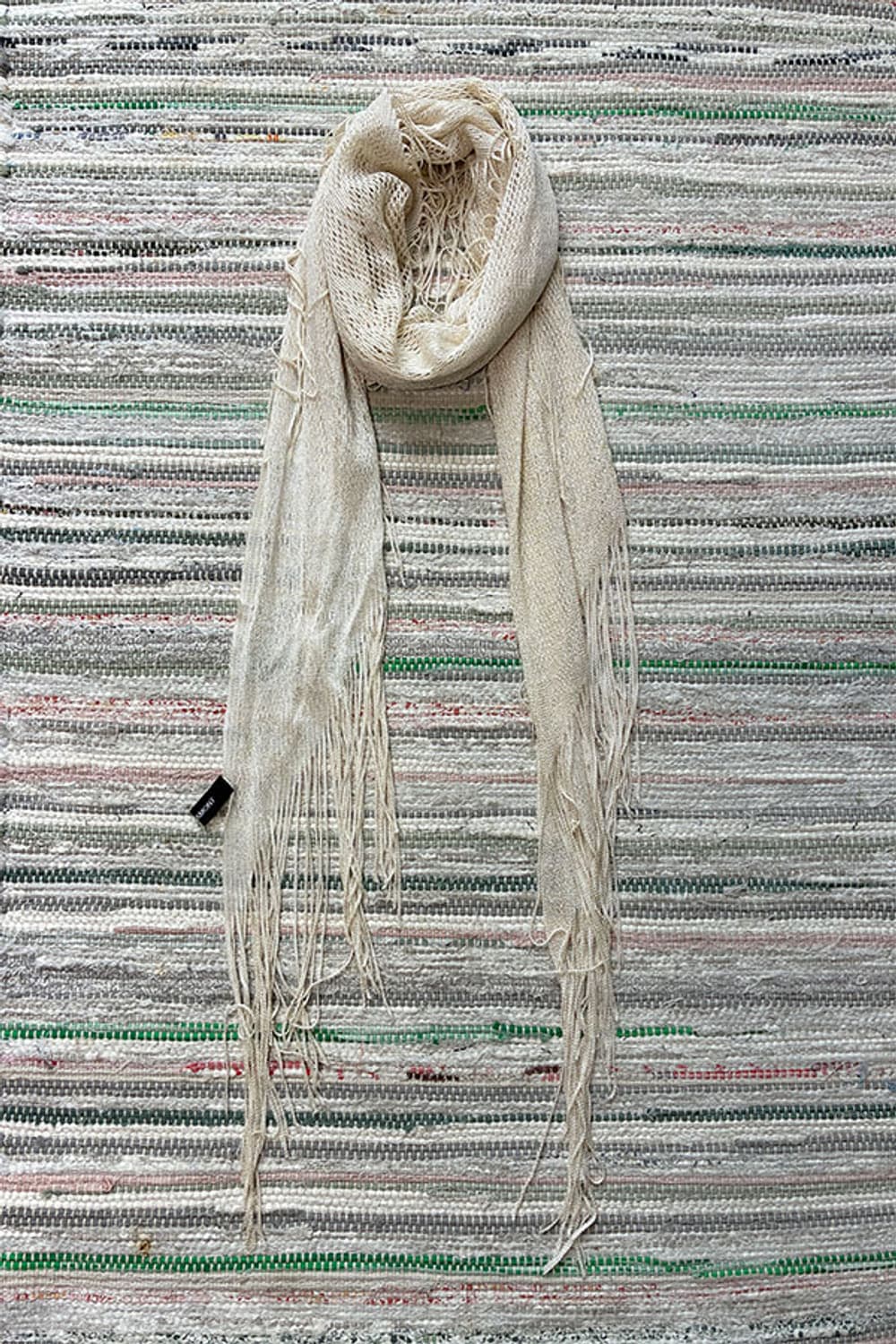 Lautreamont Ivory Fringe Scarf   상품이미지2