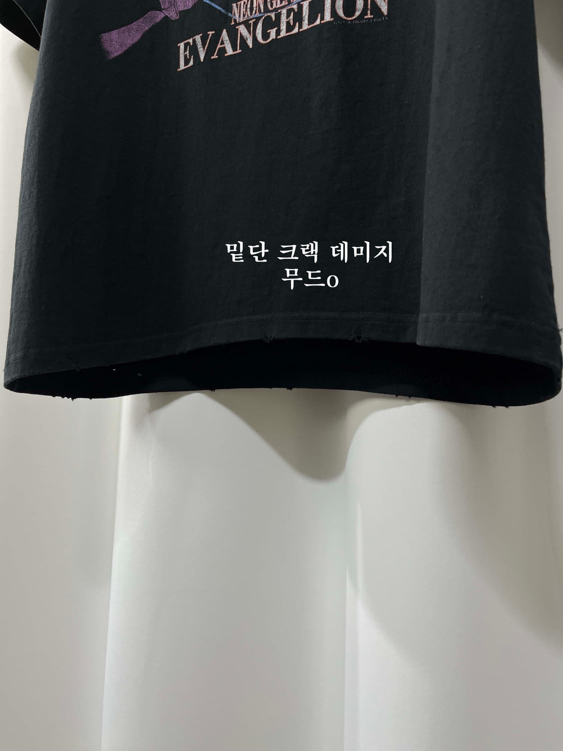 에반게리온 초호기 부틀렉 애니메이션 크랙 반팔 티셔츠 상품이미지6