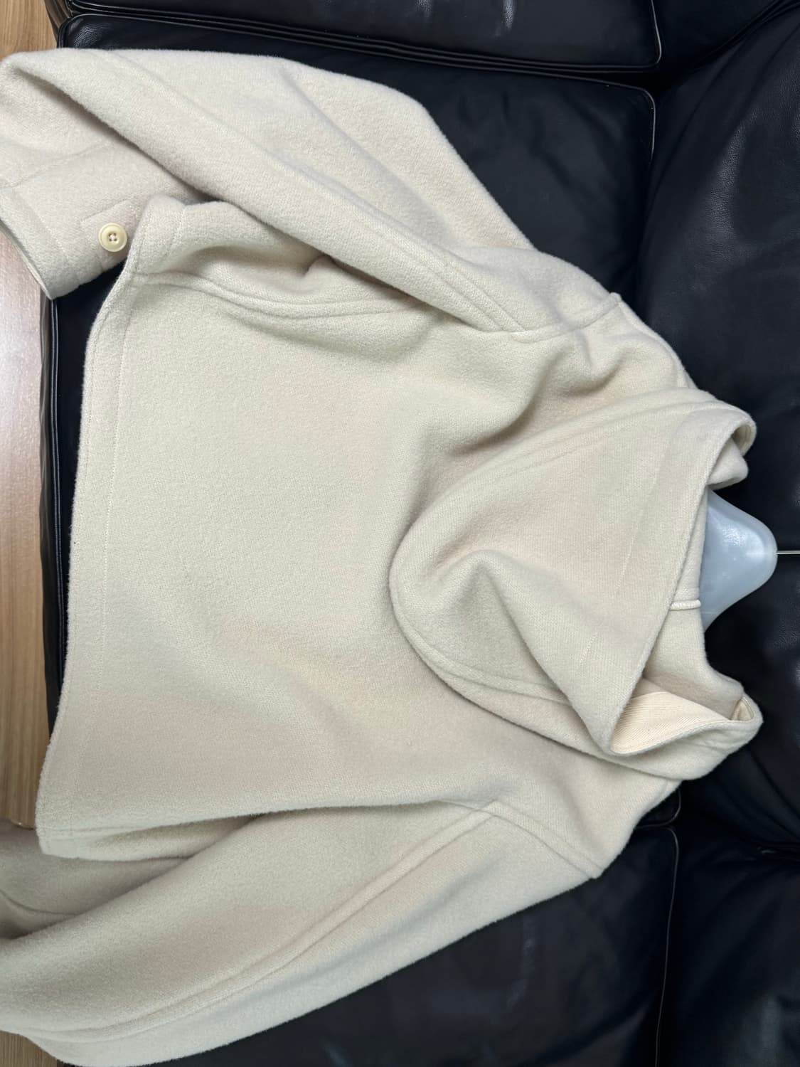 LEMAIRE 르메르 아이보리색 더플 코트 34사이즈 상품이미지2