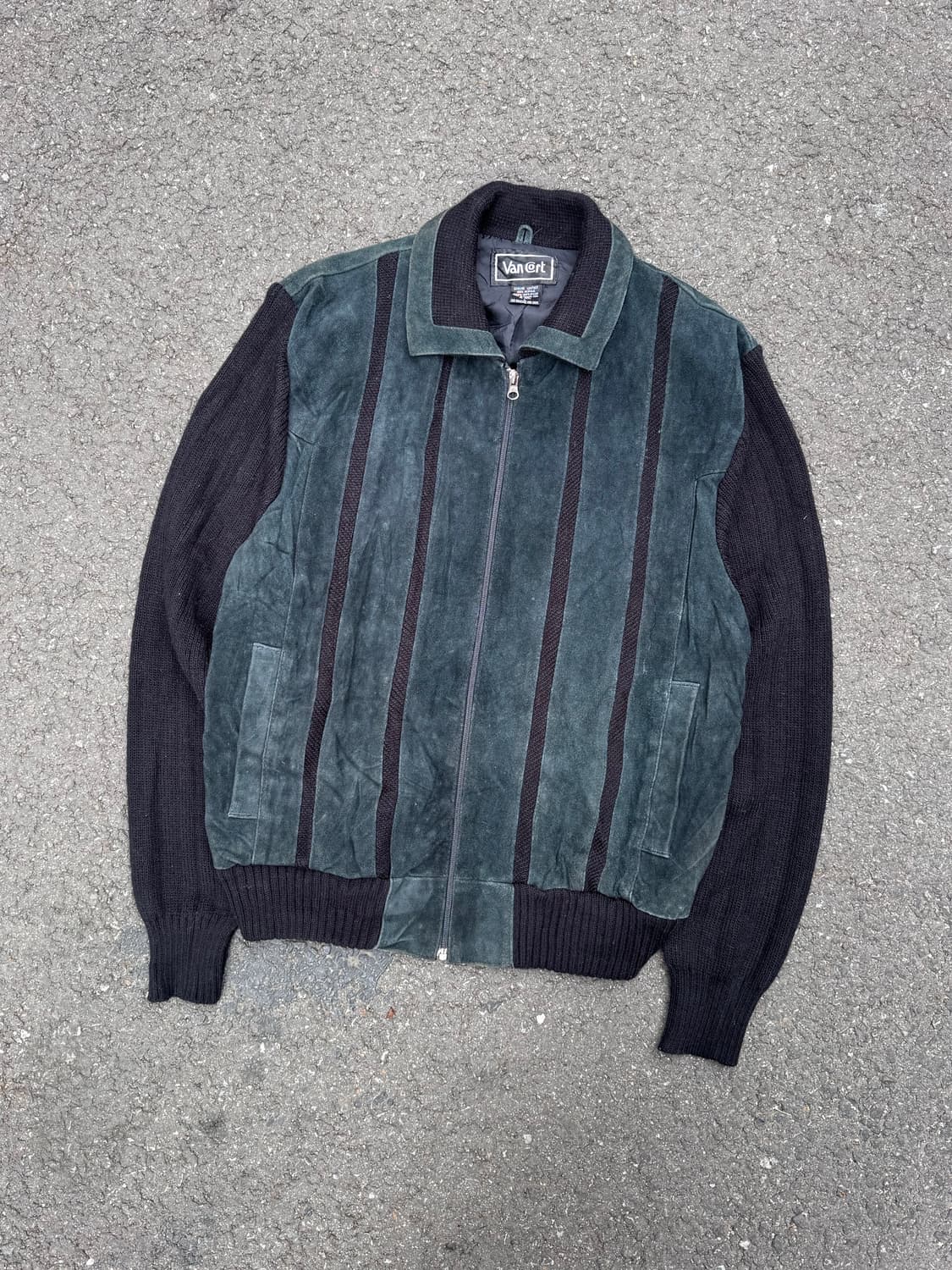 Van Corf 스웨이드 니트 집업  상품이미지2