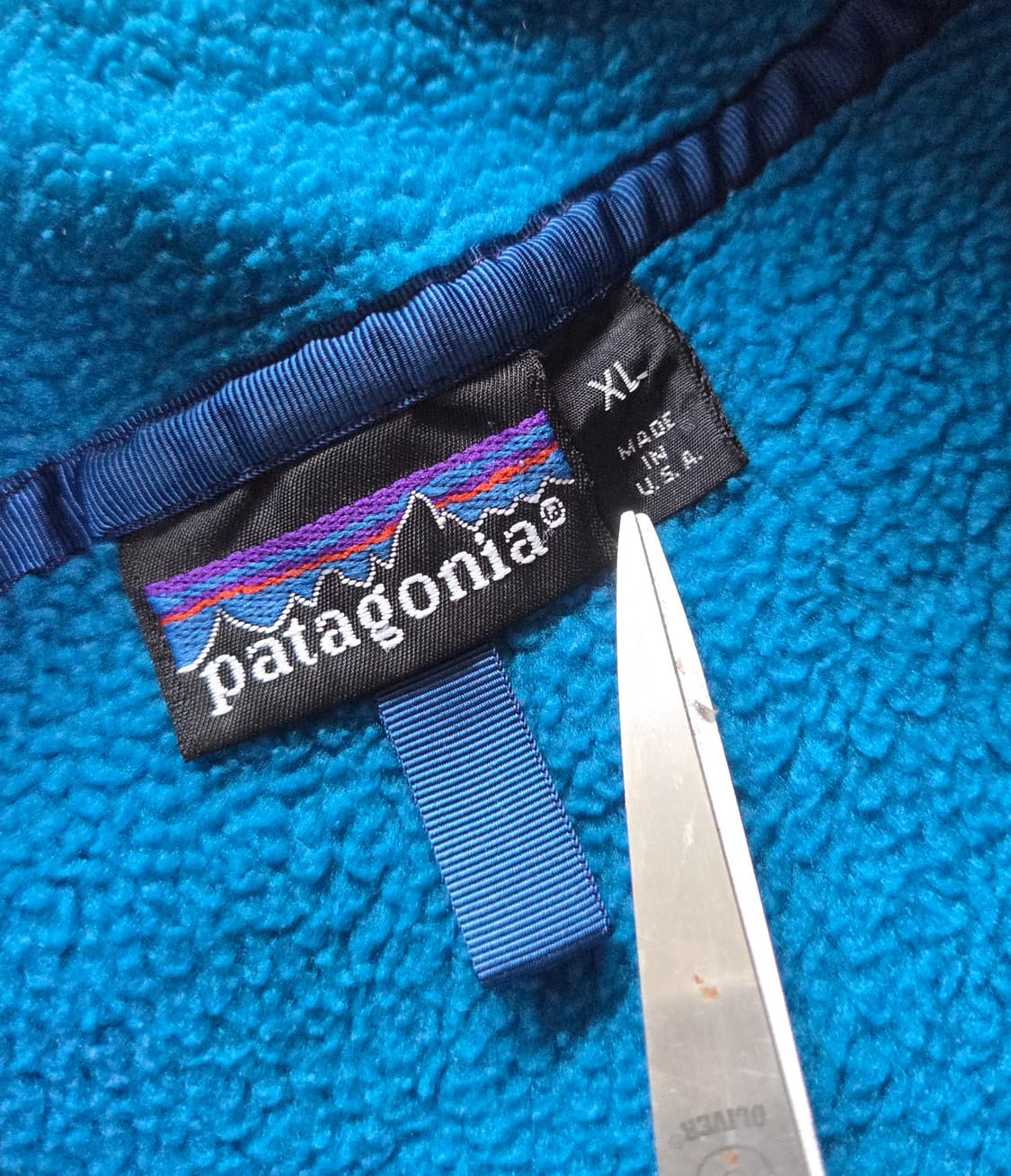 (XL)파타고니아 Usa 아카이브 블루 신칠라 플리스 상품이미지4