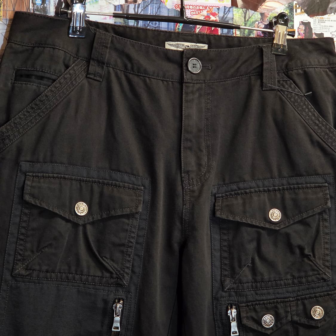 빈티지 블랙 멀티포켓 카고 팬츠 상품이미지3