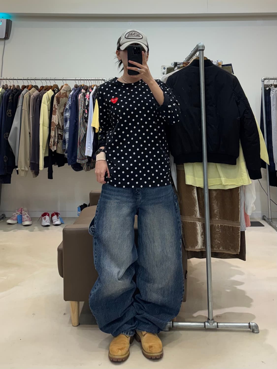 꼼데가르송 플레이 폴카 도트 롱슬리브 상품이미지4