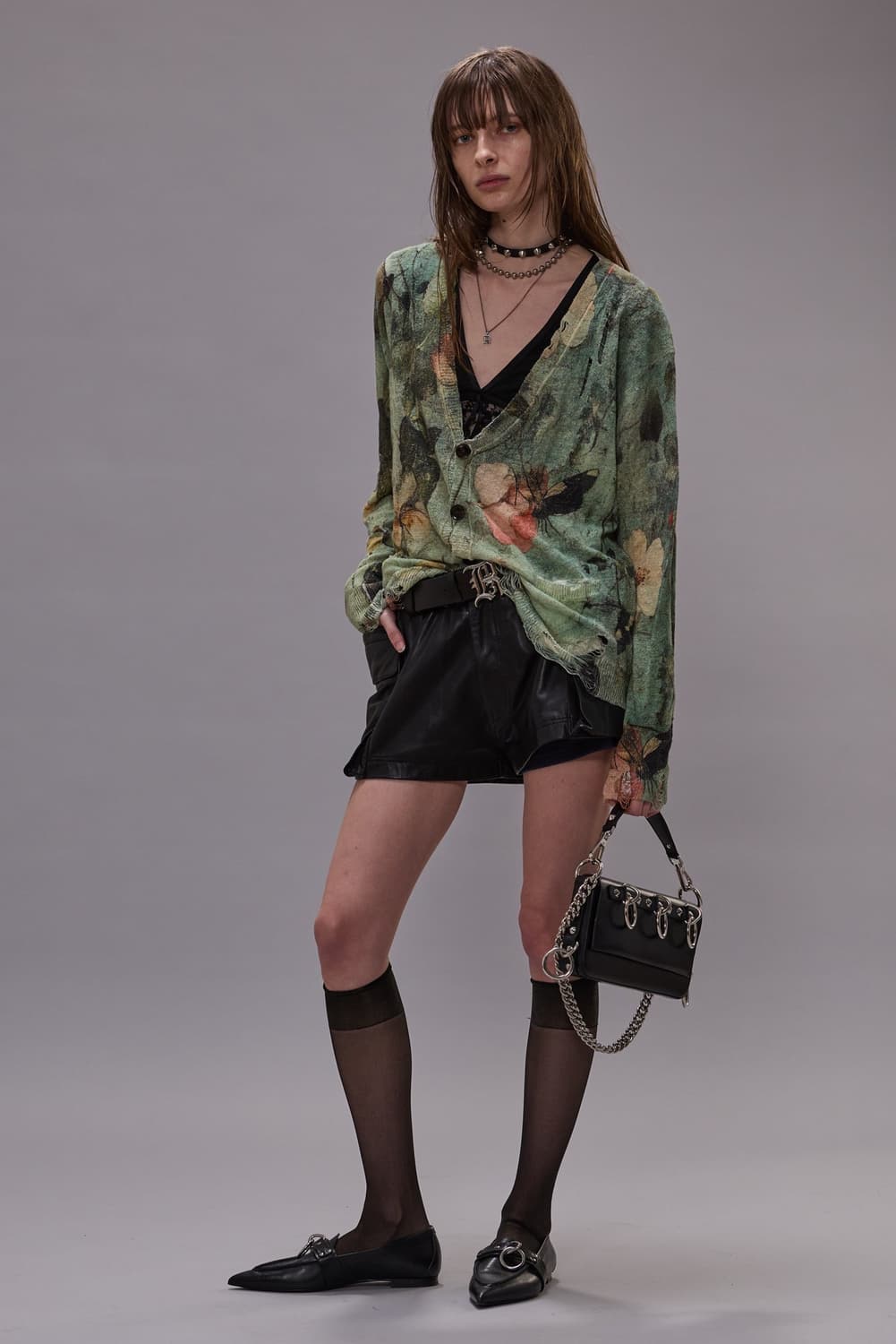 R13 25ss 플로랄 가디건 상품이미지2