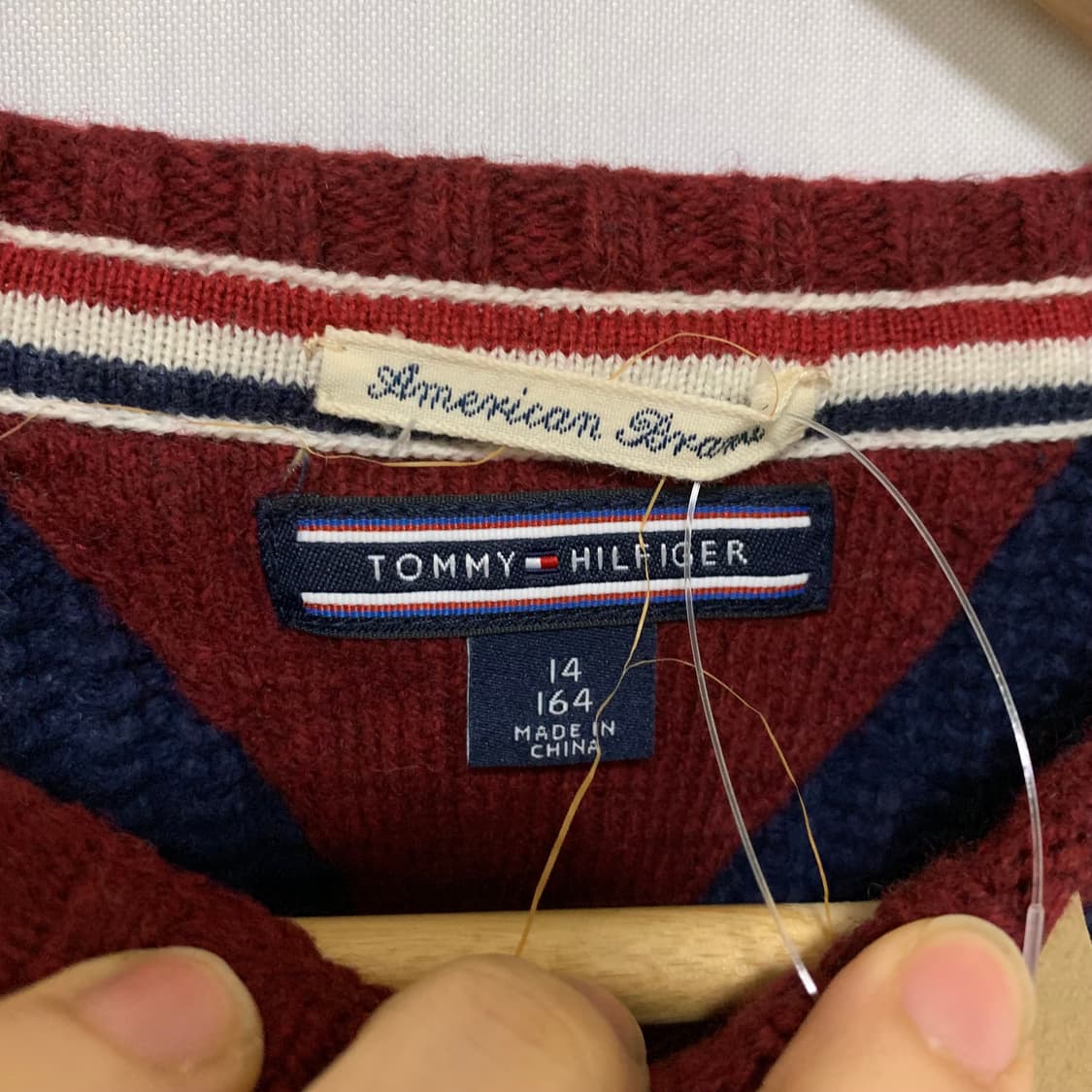 타미힐피거 스트라이프 패턴 긴팔 니트 빈티지 여성 키즈사이즈 상품이미지6