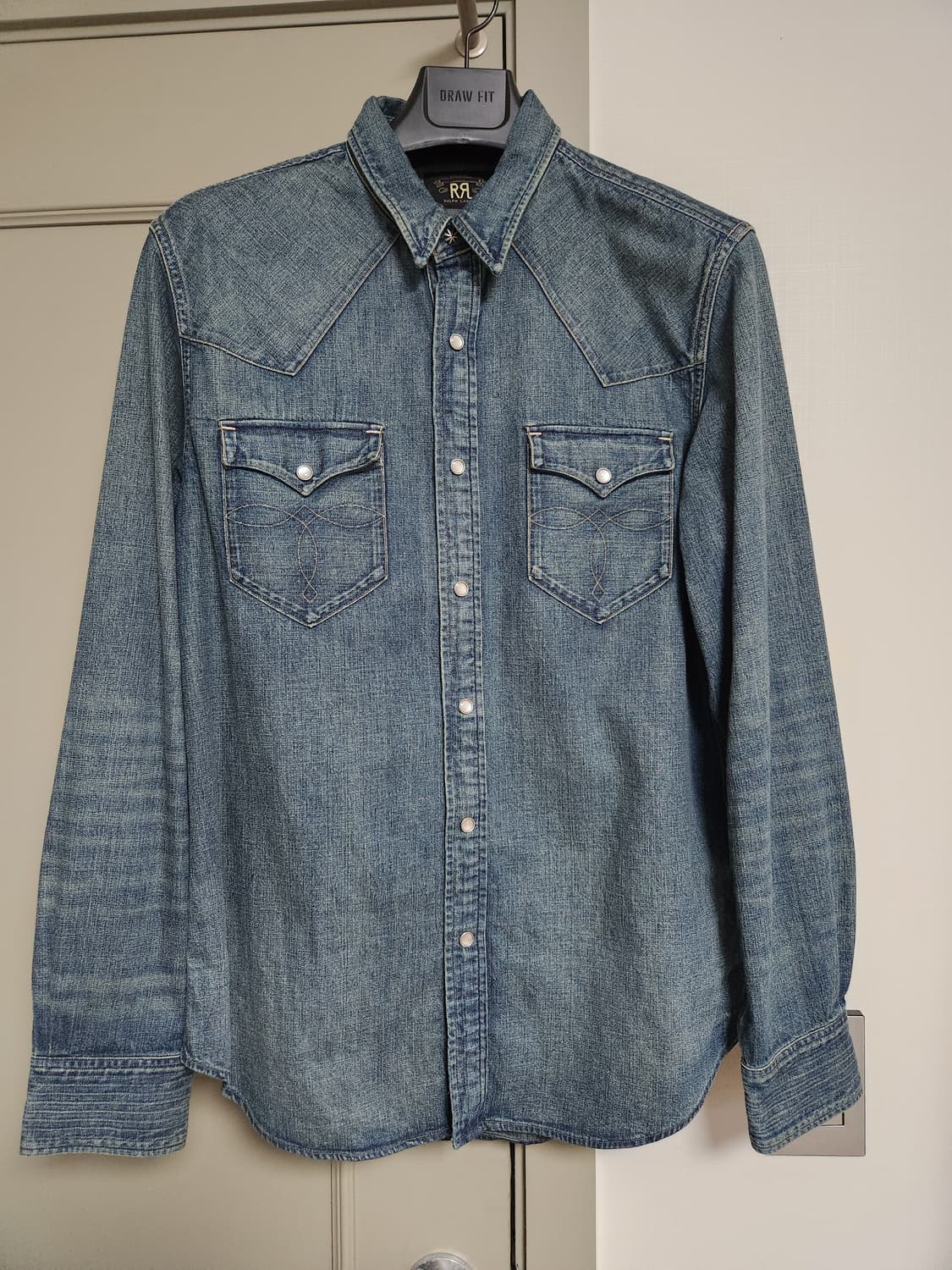 RRL 인디고 버팔로 웨스턴셔츠 L 상태최상 상품이미지2