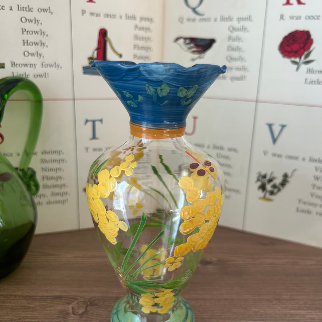 미국 빈티지 화병 핸드페인티드 꽃병 상품이미지7