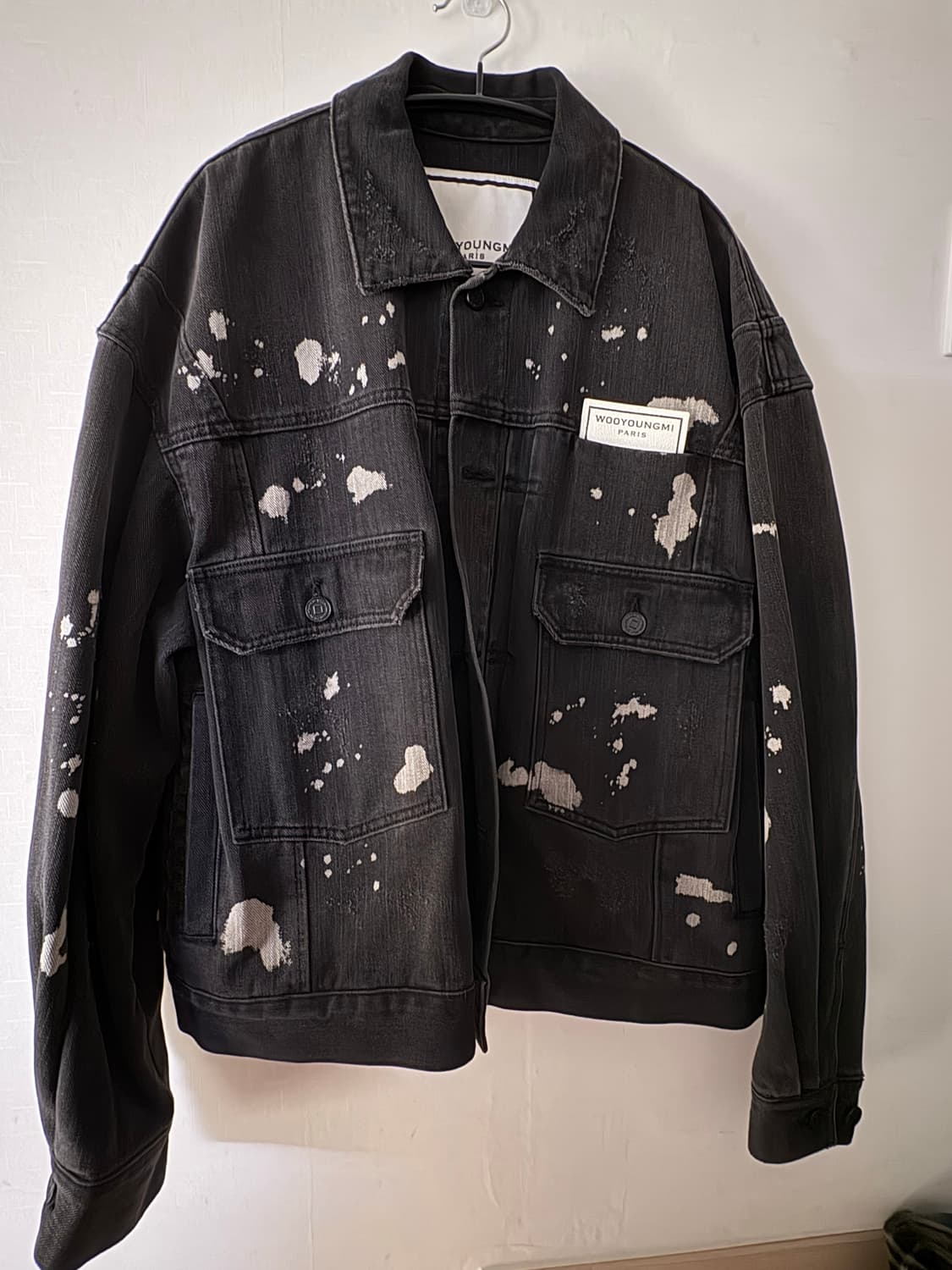 [48] 우영미 페인팅 흑청자켓 상품이미지1