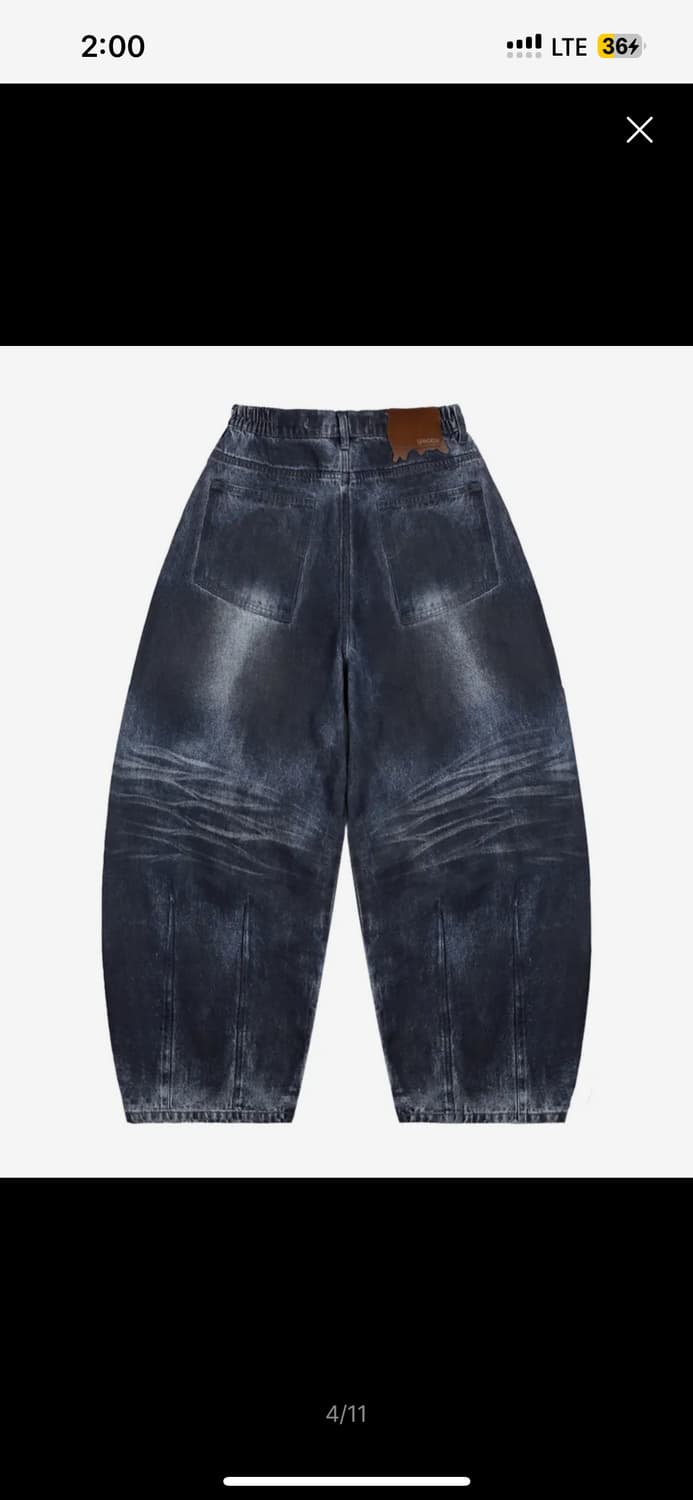 글랙 더티 워싱 데님 팬츠 s사이즈 상품이미지4