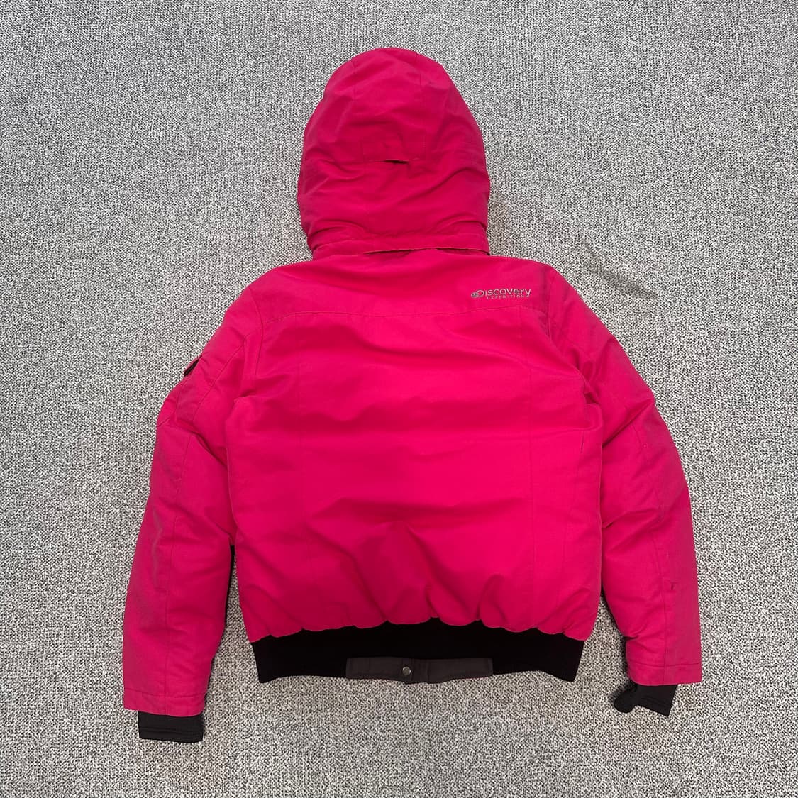 디스커버리 핑크 숏 패딩 상품이미지3