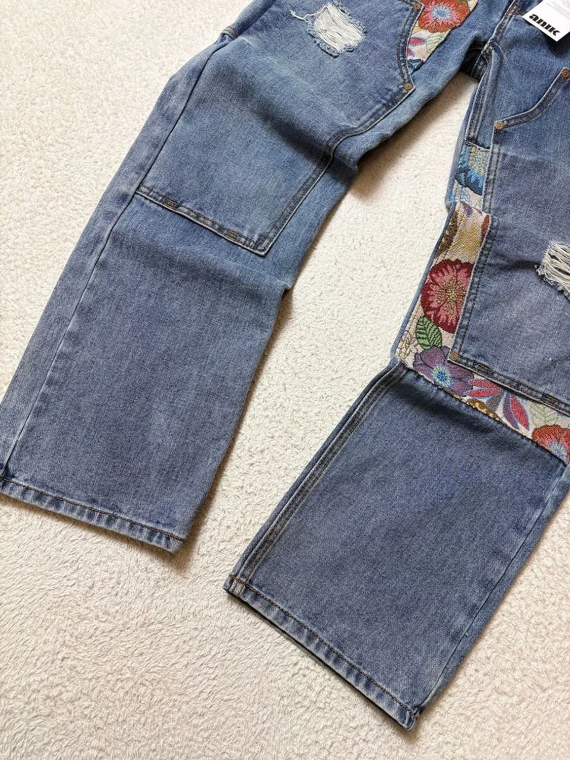 앤더슨벨 22ss 우먼스 플로러 카펜터 데님 팬츠 PN6587 상품이미지4