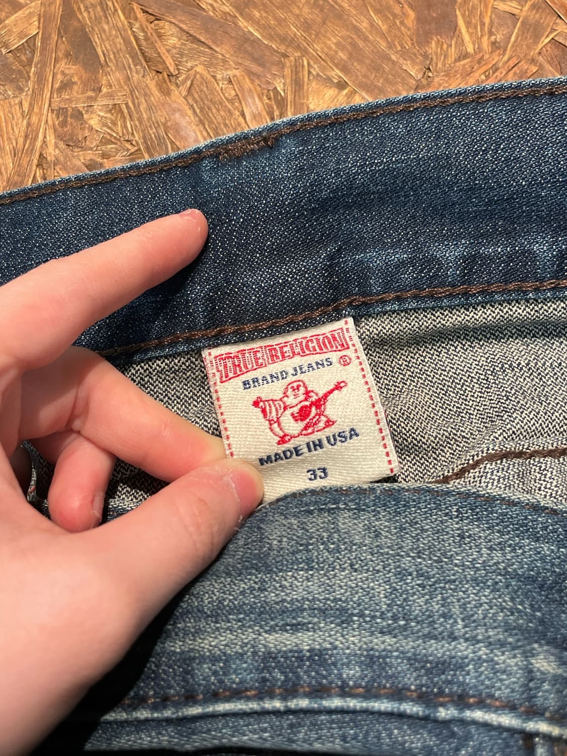 TR 트루릴리전 레더 라인 데님 팬츠 상품이미지10