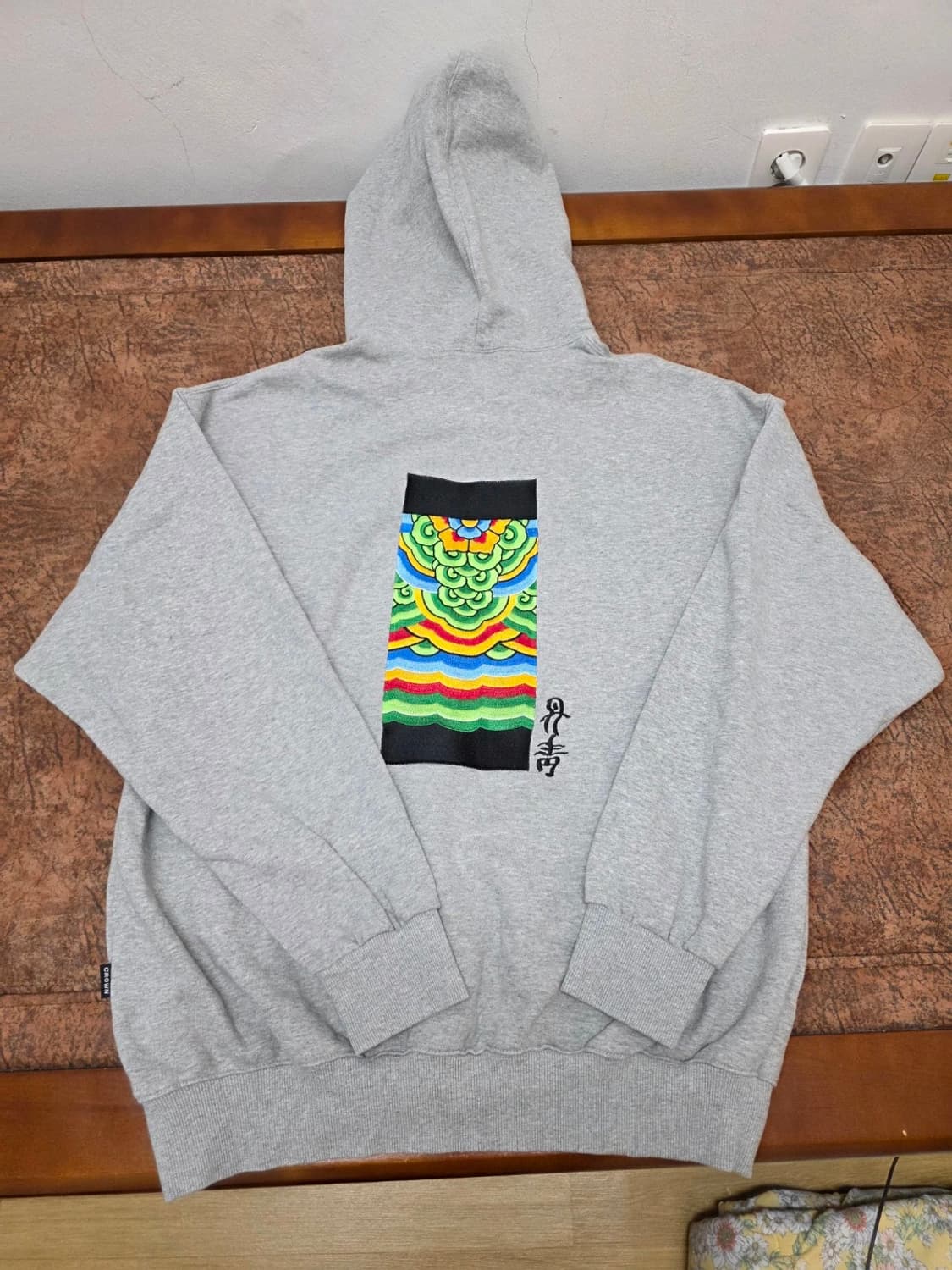 로맨틱크라운 단청 자수 후드티 L 상품이미지7