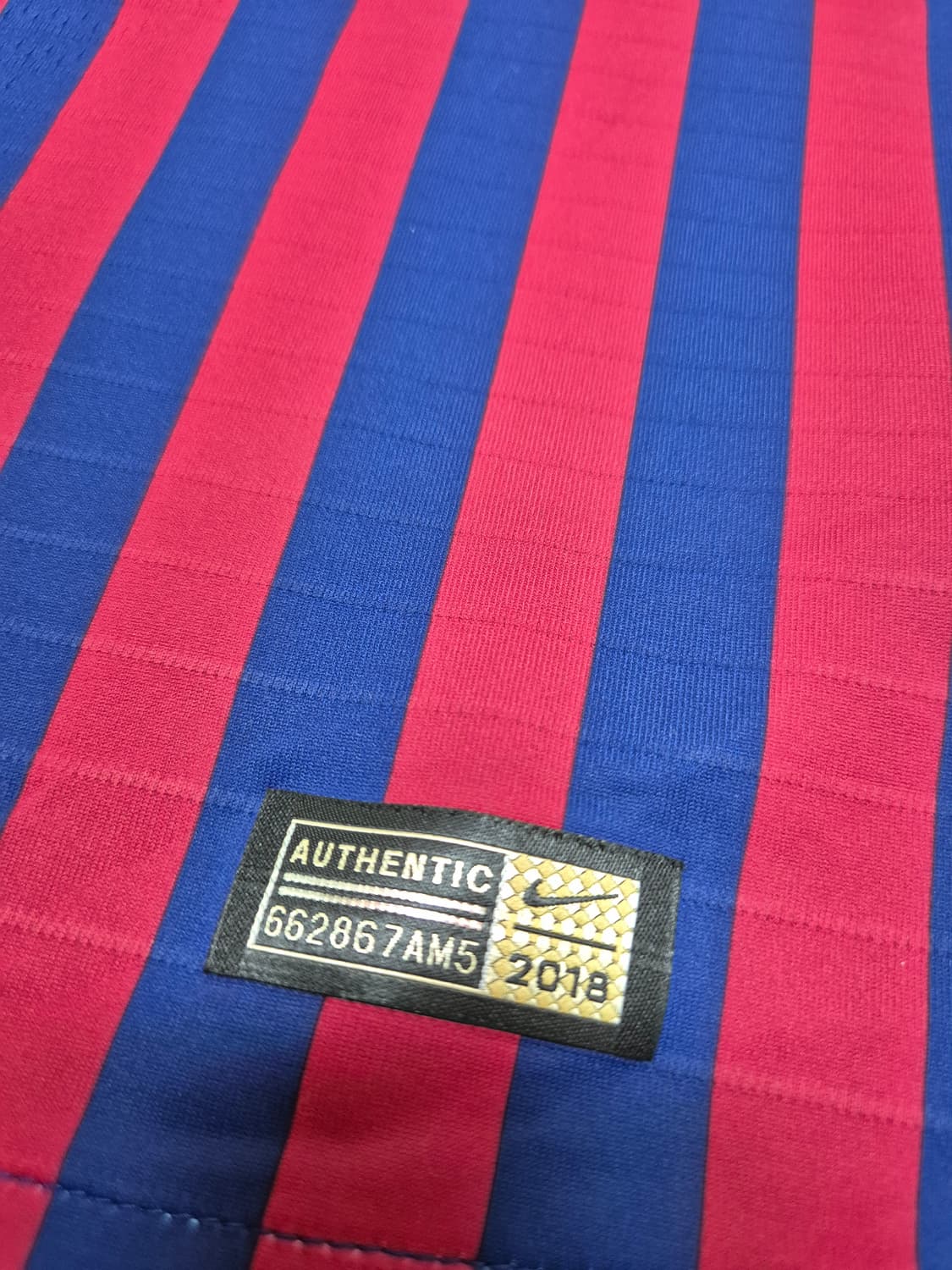 18-19 바르셀로나 홈 어센틱(베이퍼니트) 메시 #10 (풀패치) 상품이미지5