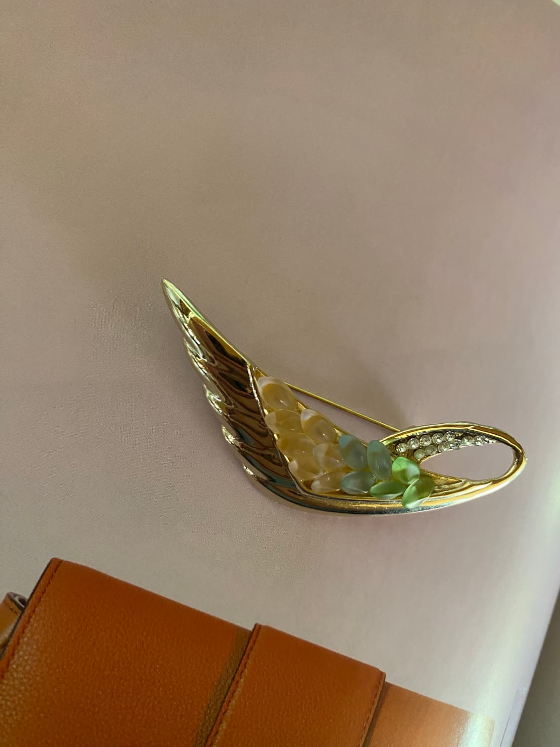 빈티지 파스텔 무광 리프 브로치 상품이미지3