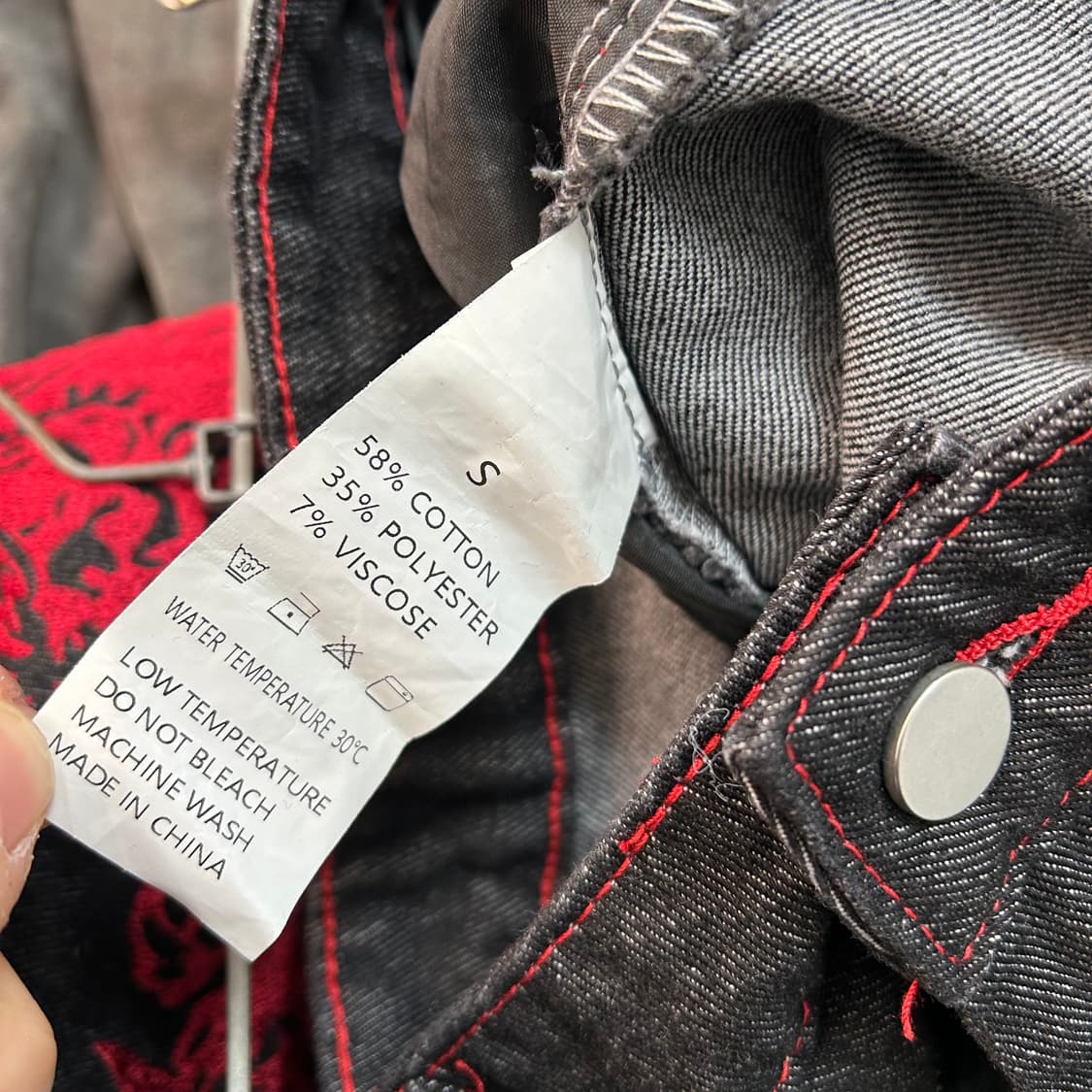 드래곤 엠브로이더리 데님 팬츠 상품이미지8