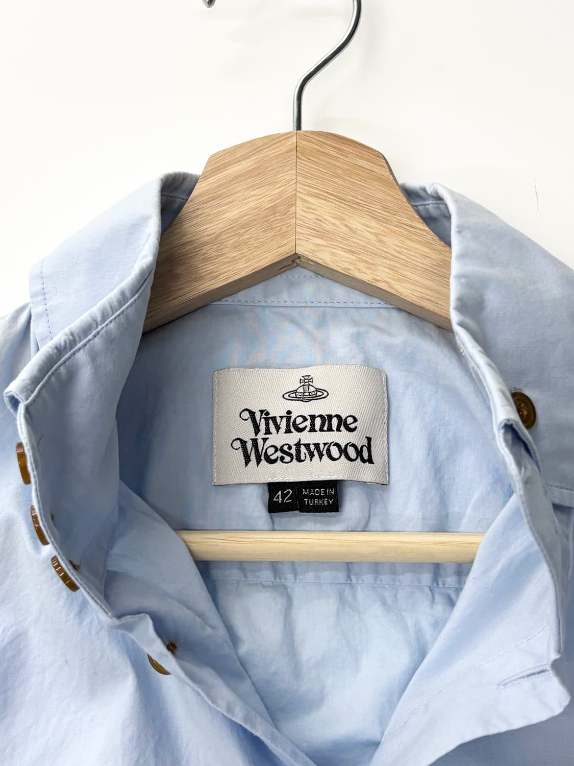Vivienne Westwood 비비안웨스트우드 스카이블루 우먼 셔츠 상품이미지7
