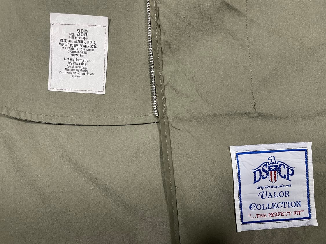 100) 미군 해병대 올웨더 트렌치코트(+내피) 상품이미지4