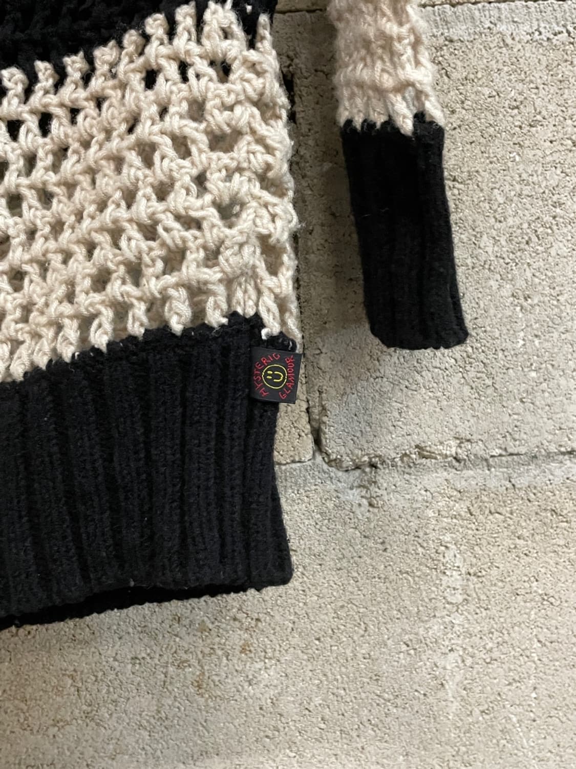 히스테릭 글래머 스트라이프 그물 니트  상품이미지4