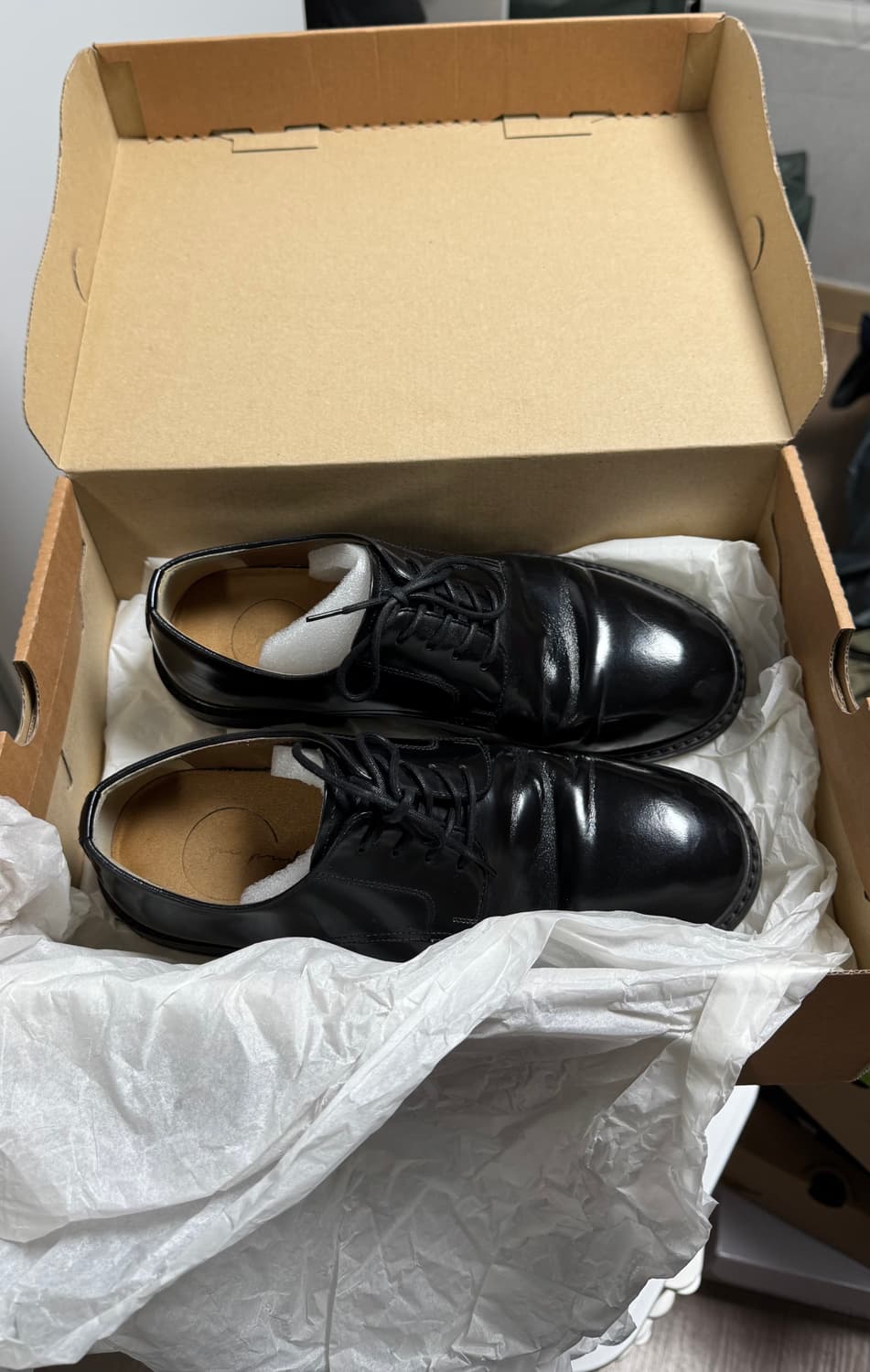 유루이 메이드 소가죽 더비슈즈 240 size (수수료 무료) 상품이미지6