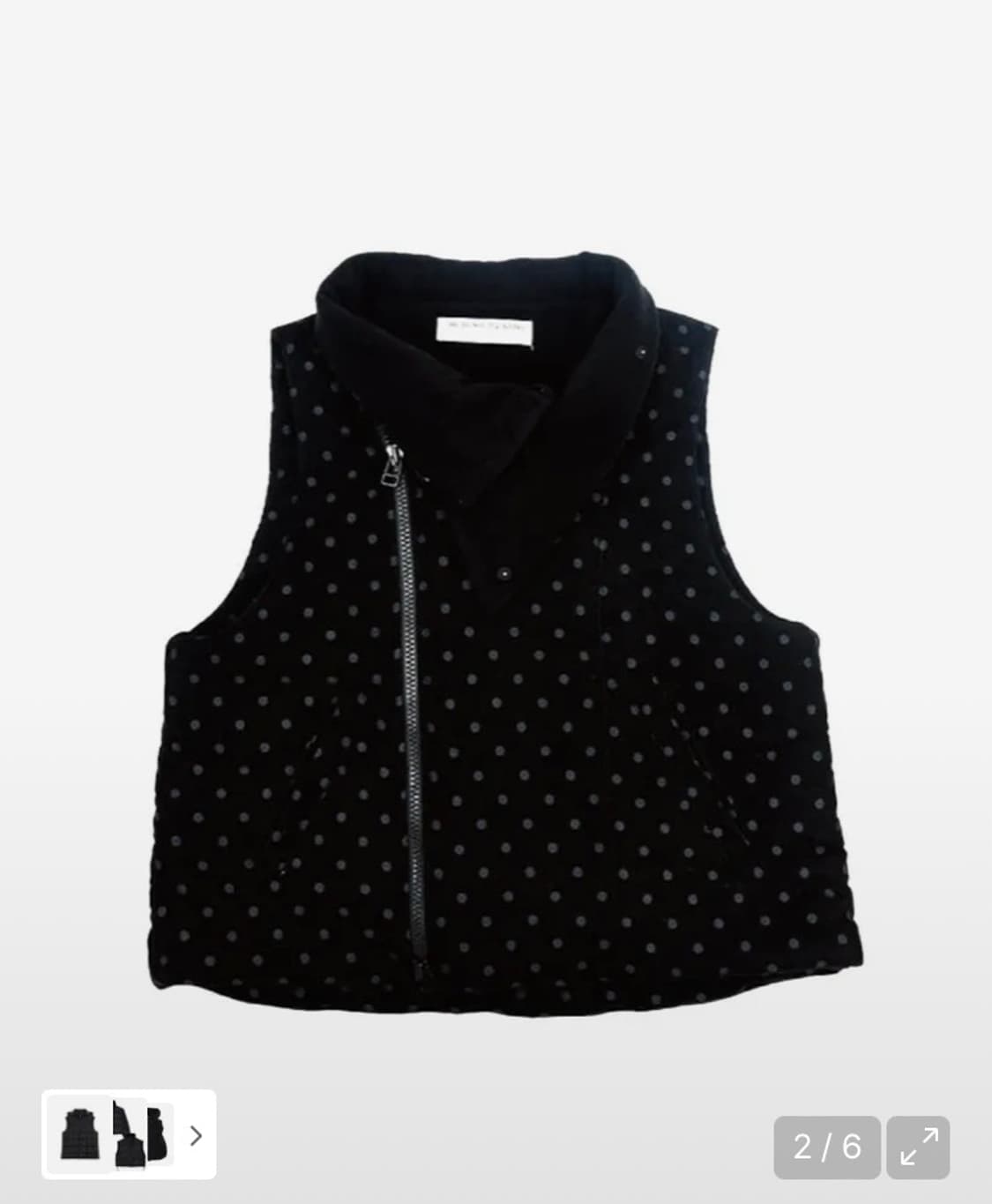 더뮤지엄비지터 도트 푸퍼 베스트 (블랙) s 상품이미지2