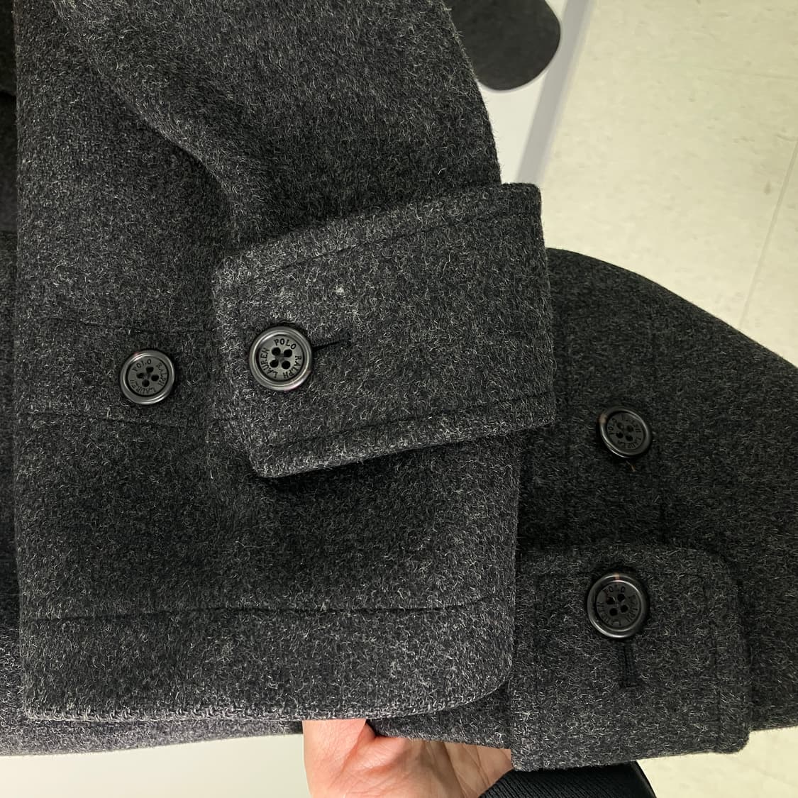 폴로 랄프로렌 차콜 더플 코트  상품이미지6
