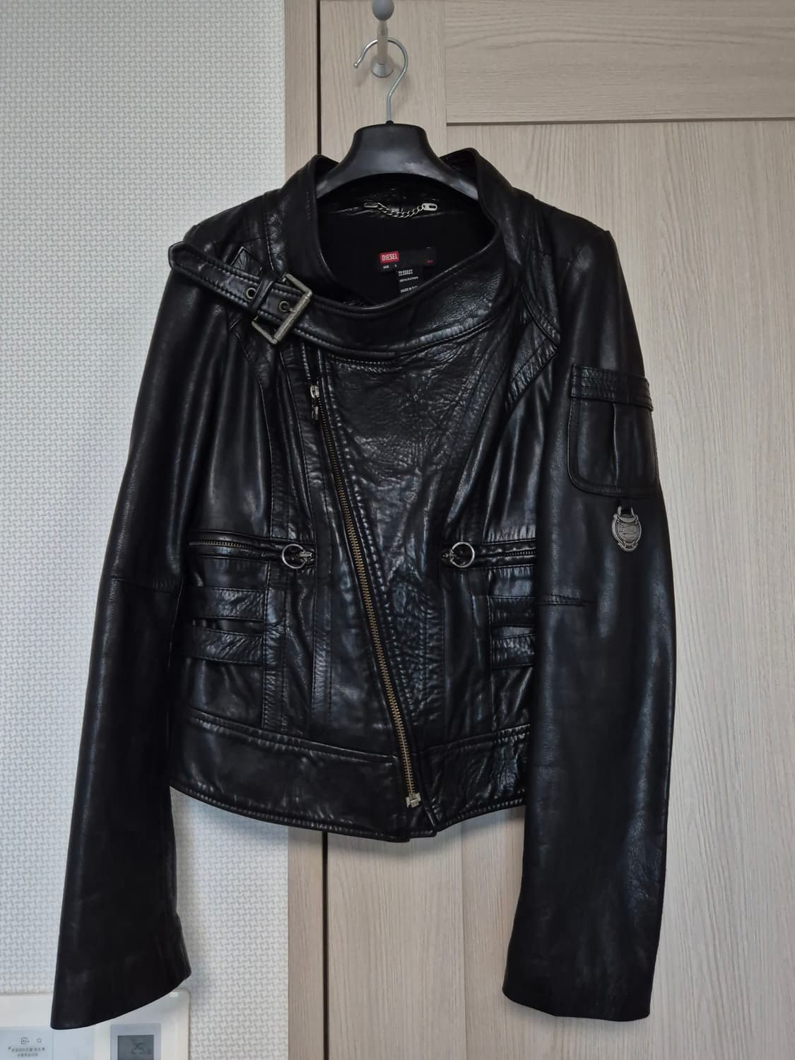 디젤 양가죽 라이더자켓*가죽전용세탁완료* 상품이미지1