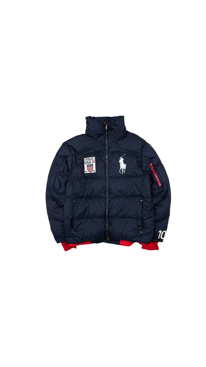폴로 랄프로렌 빅포니 성조기 패딩 네이비 상품이미지1