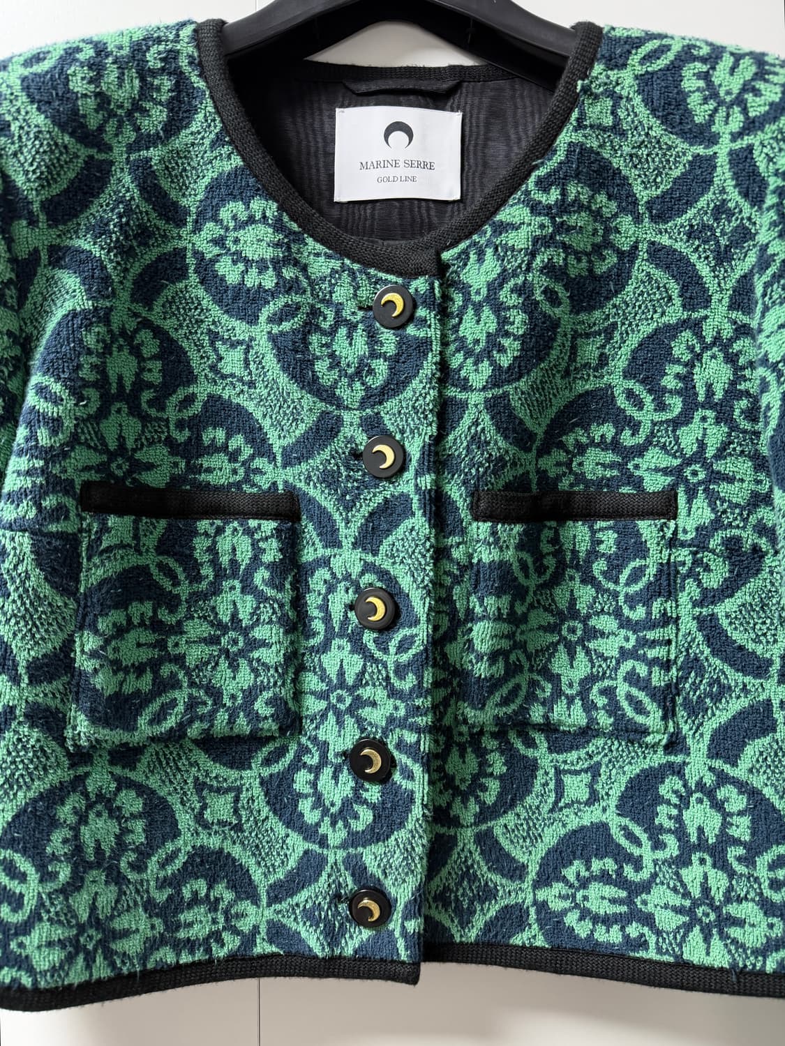 마린세르 문패턴 크롭자켓 상품이미지2