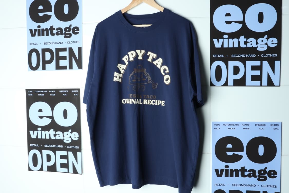 (2XL-4XL) 탑텐 반팔 티셔츠 박시 네이비 USA-H30029 상품이미지2