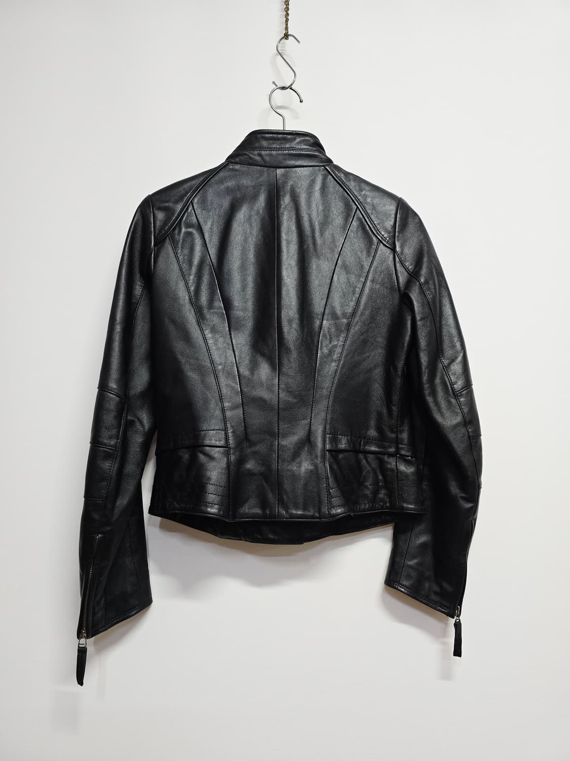 로보 ROBO 양가죽 블랙 가죽 라이더 자켓 상품이미지5