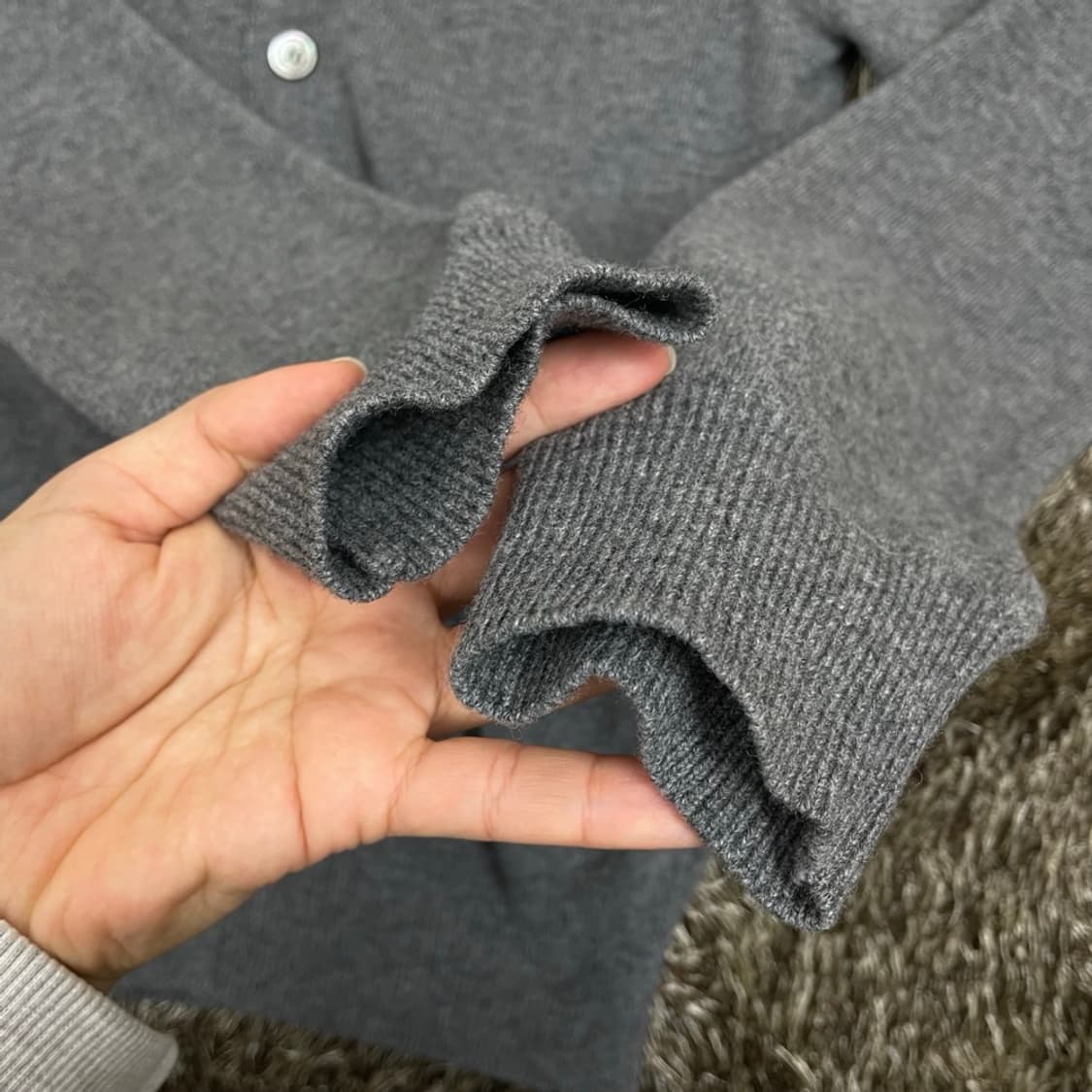 꼼데가르송 그레이 골드 하트 니트 가디건 S 상품이미지6