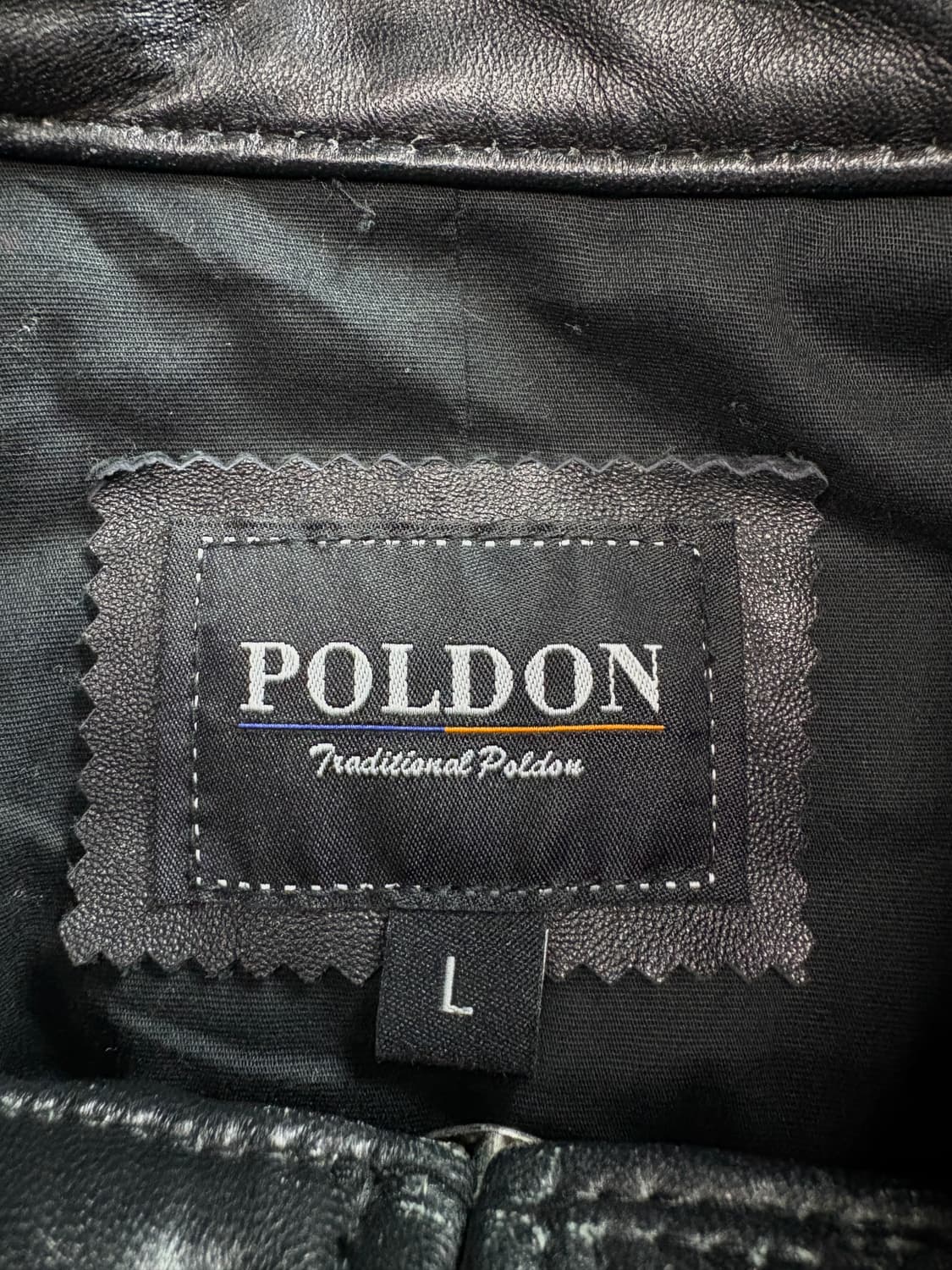 POLDON 빈티지 아카이브 블랙 양가죽 라이더 자켓 4593 상품이미지4