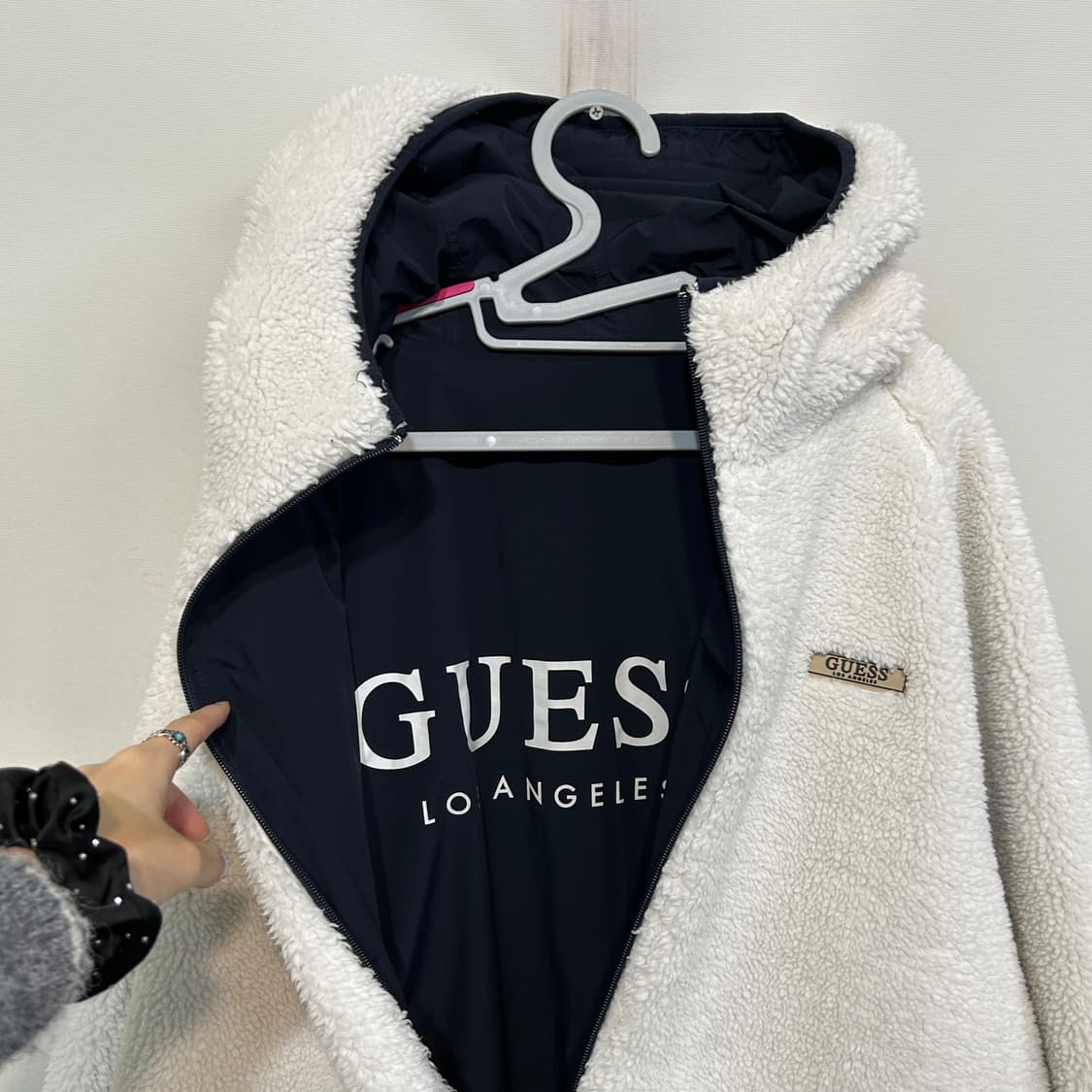 게스 남성 리버시블 후리스 100  상품이미지2