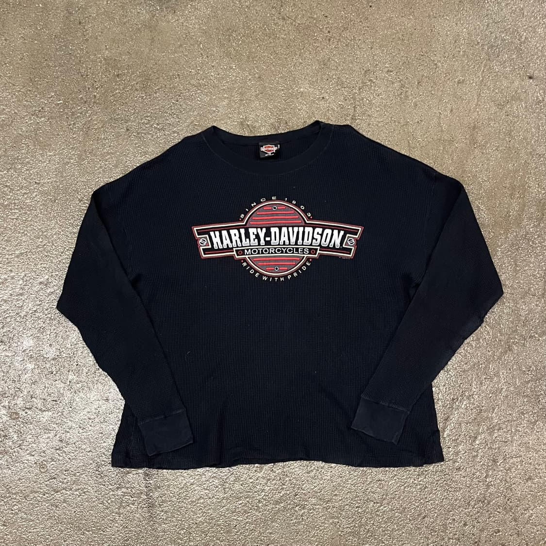 90s 할리데이비슨 와플 롱슬리브 (110) 상품이미지3