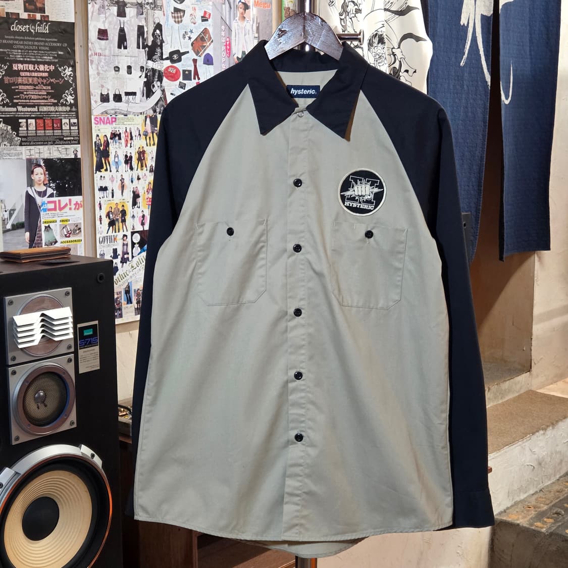 히스테릭 글래머 00S 배색 워크 셔츠 상품이미지2