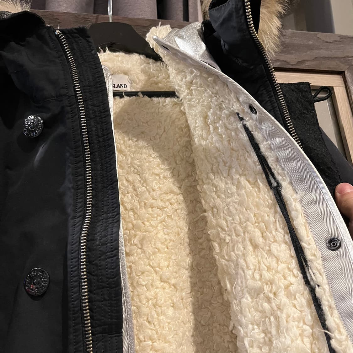 스톤아일랜드 블랙 와펜 내피 다비드 TC 사파리 야상 봄버자켓 패딩 점퍼 상품이미지3