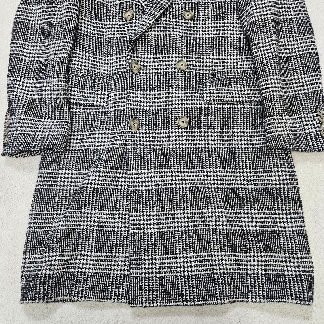 아미 더블브레스티드 체크 코트 46 상품이미지5