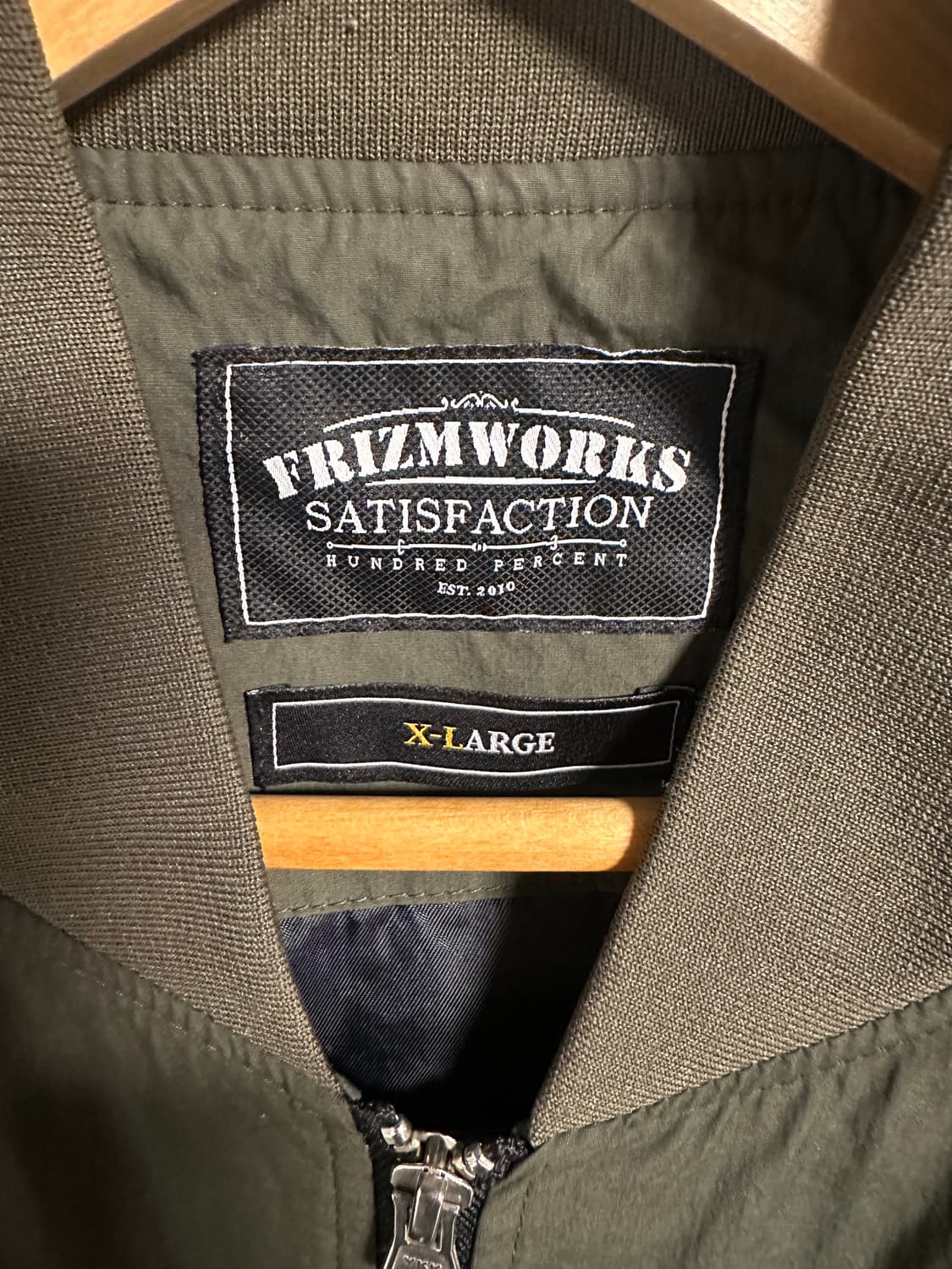 프리즘웍스 DOVER MA-1 자켓 올리브 XL 상품이미지5