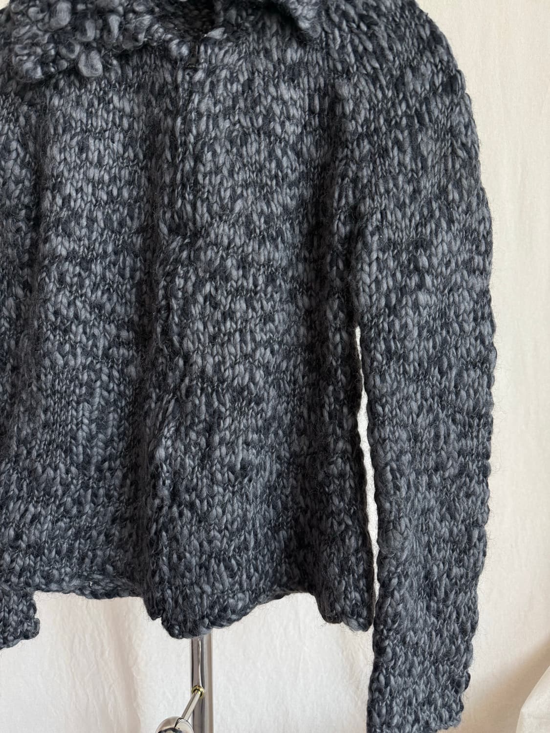 Sette 카라 니트 집업 상품이미지6